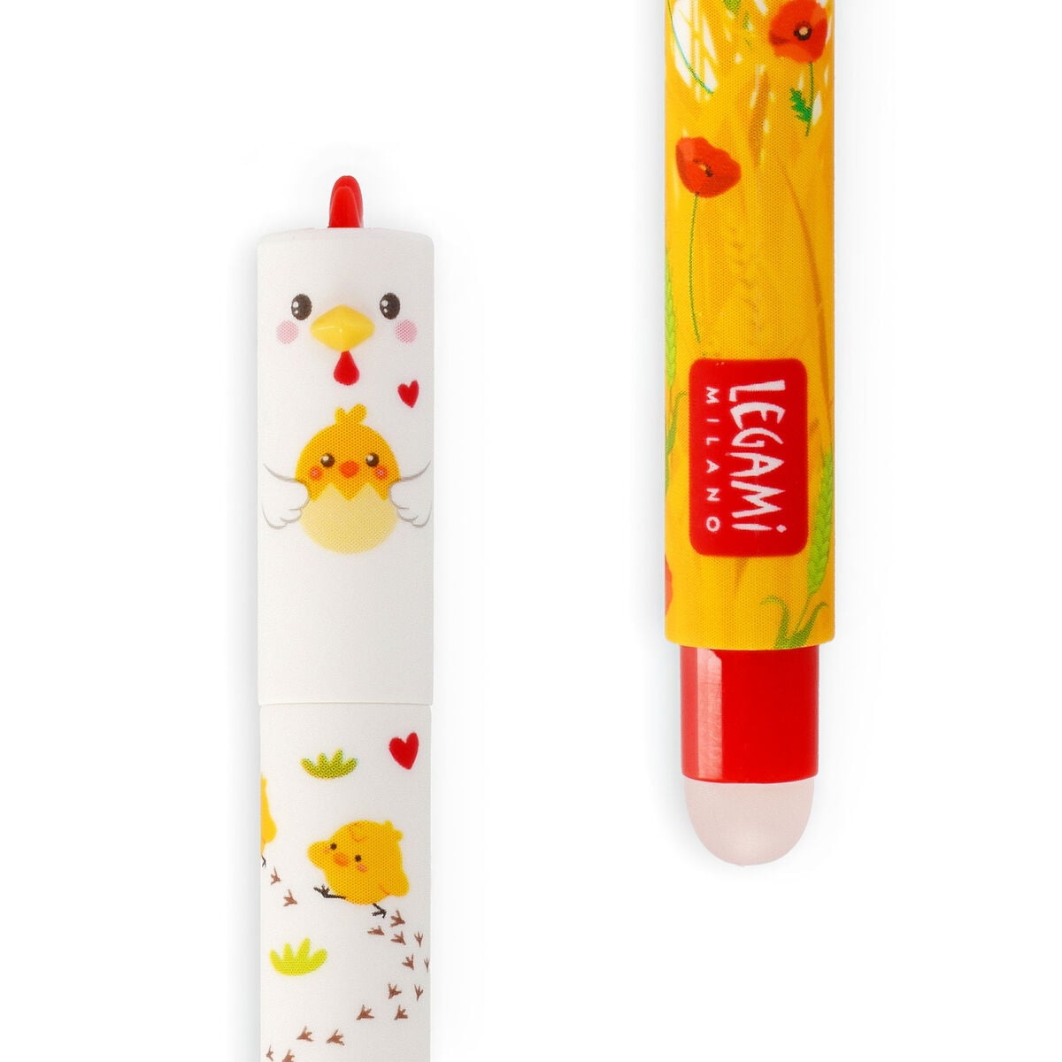 Legami Erasable Gel Pen - Hen - Red Ink