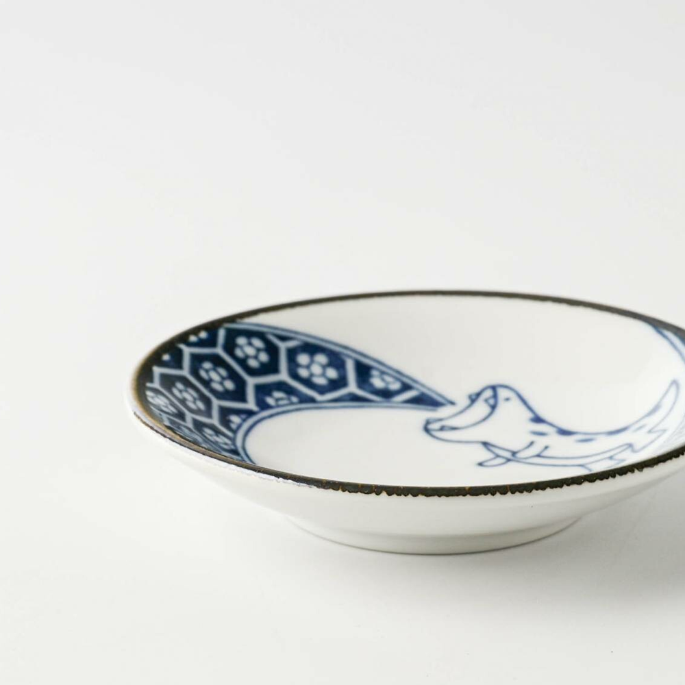 Awasaka Dinosaur Mini Dish - Blue Flame Dragon