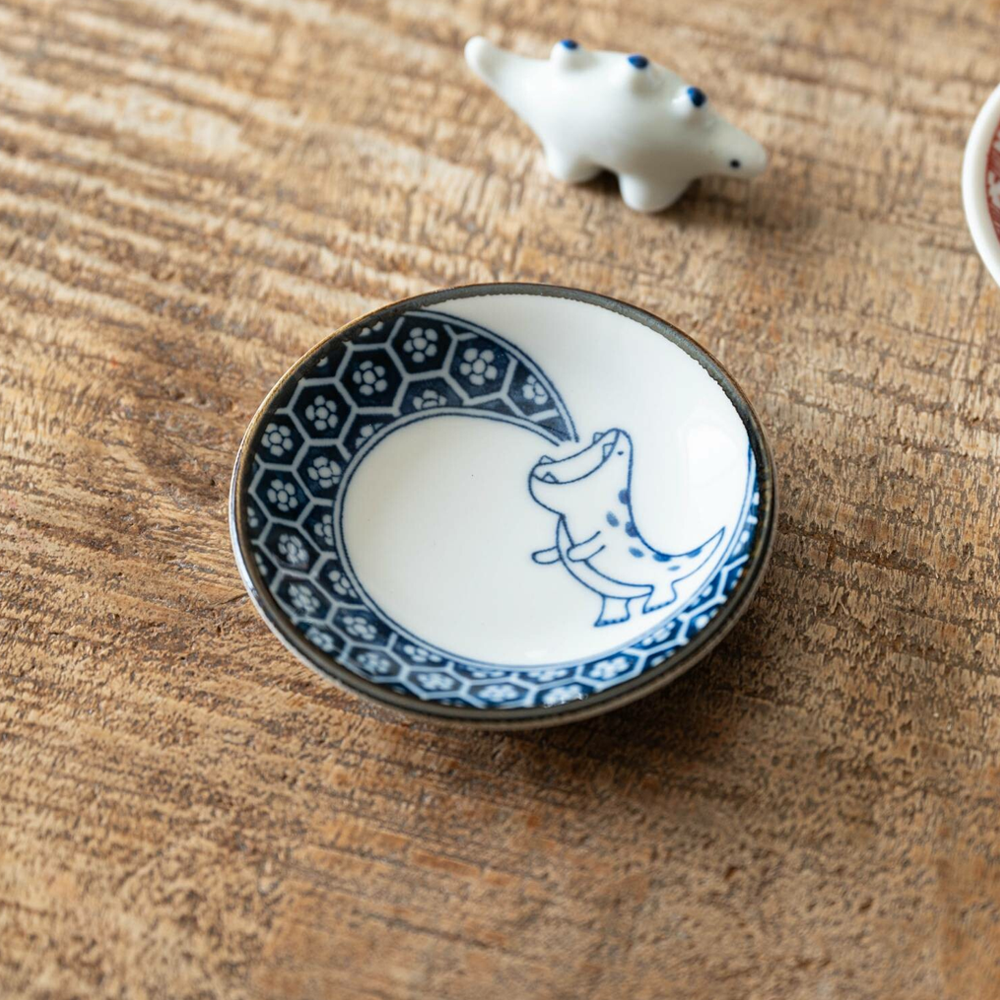 Awasaka Dinosaur Mini Dish - Blue Flame Dragon