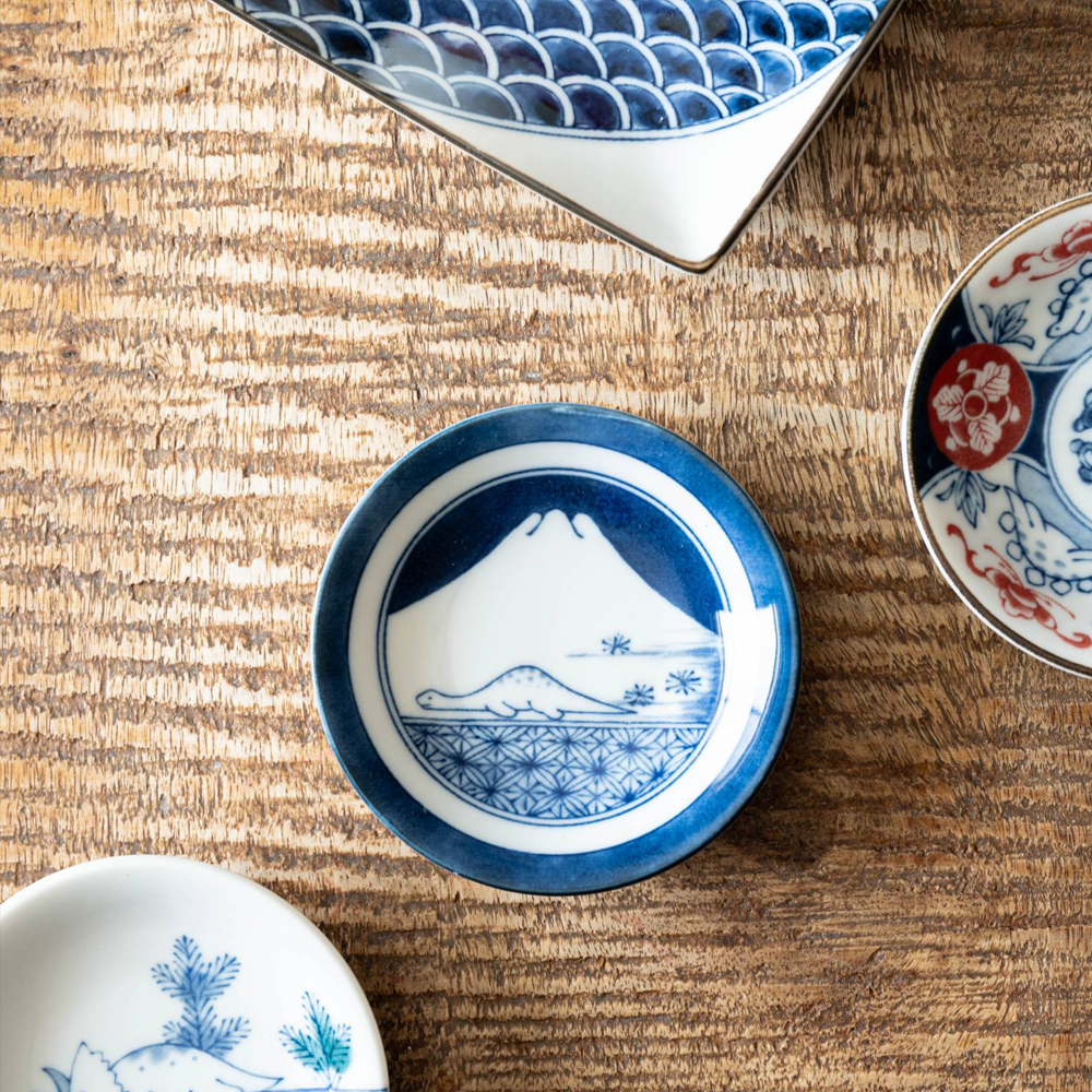 Awasaka Dinosaur Mini Dish - Mt Fuji