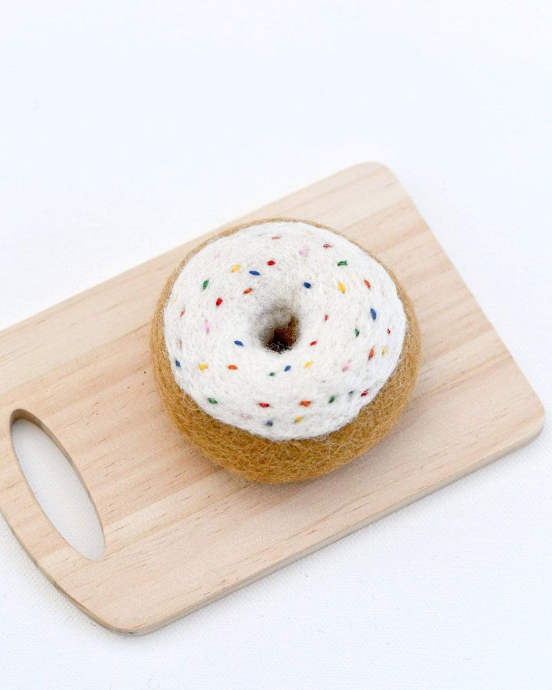 Tara Treasures: Felt Doughnuts Donut White