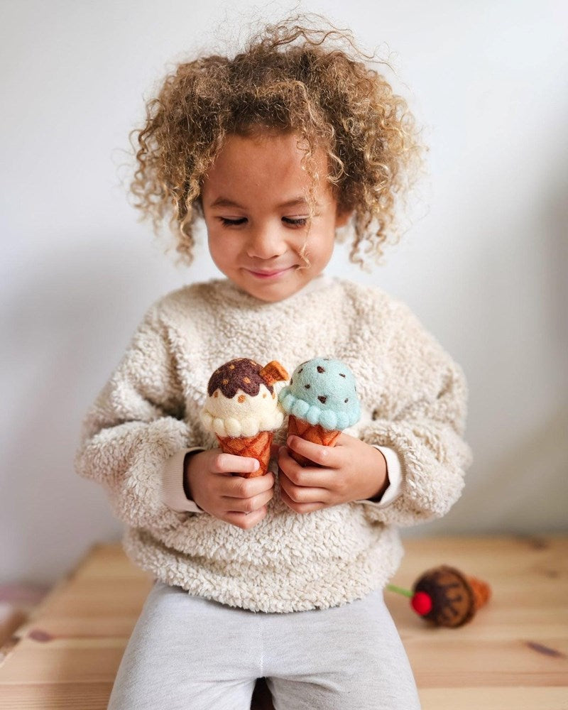 Tara Treasures: Felt Mint Chocolate Chip Ice Cream