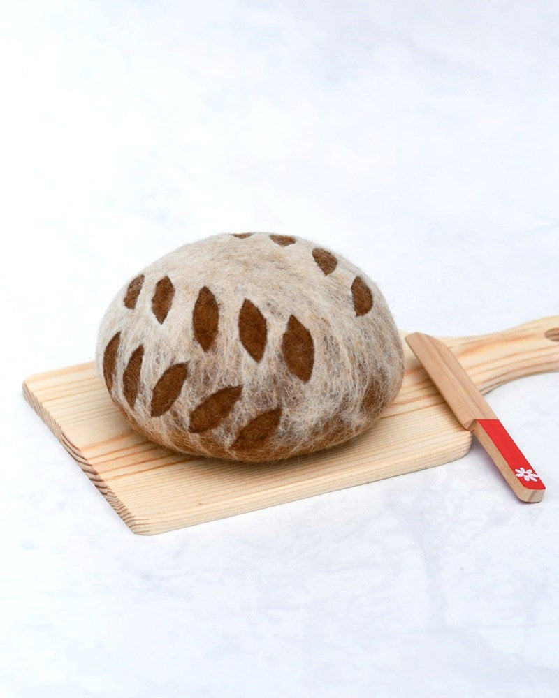 Tara Treasures: Felt Sourdough Bread with Leaf Cut