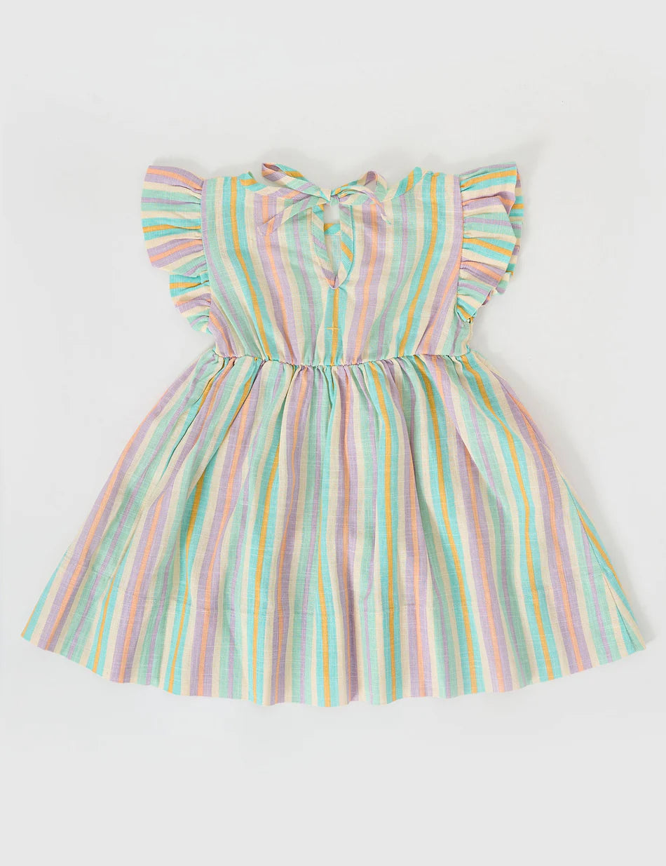 Goldie + Ace: Lyla Resort Stripe linen Dress