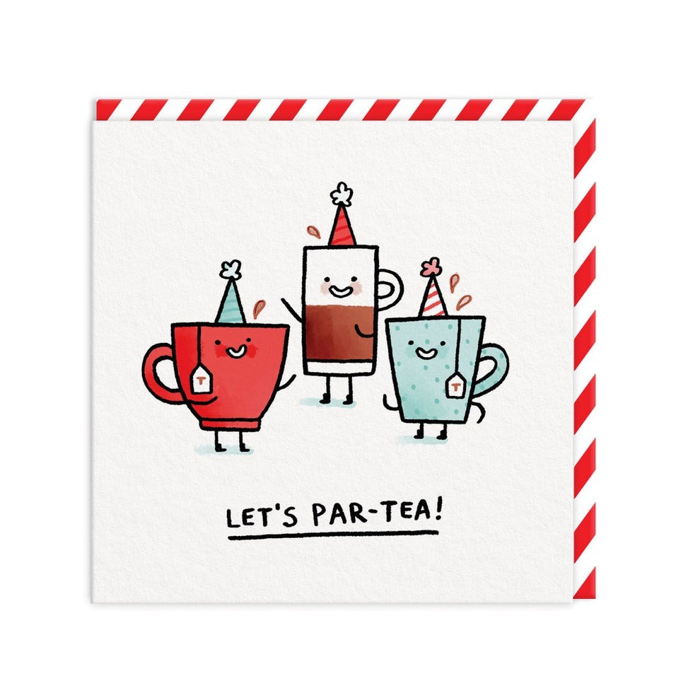Ohh Deer Greeting Card Let's Par-Tea