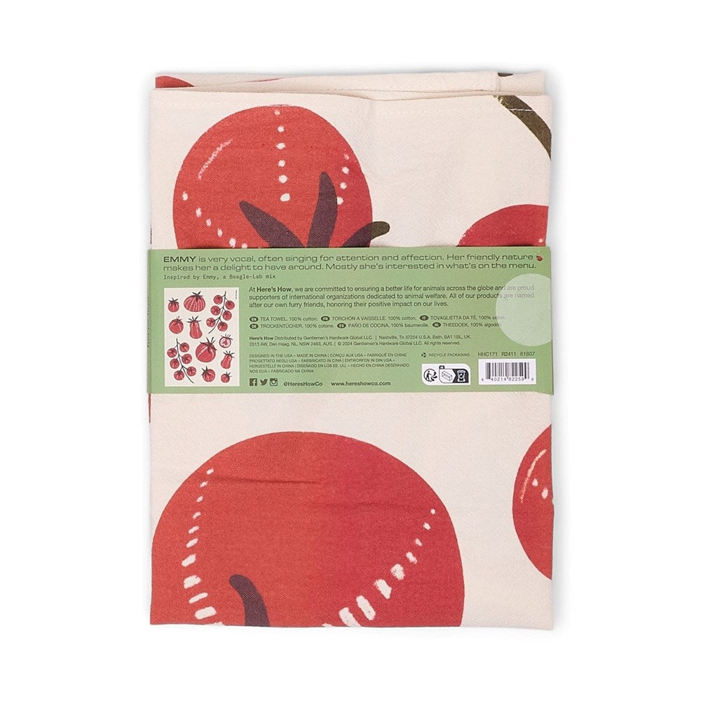 Here's How: The Emmy Tea Towel - Tomatoes