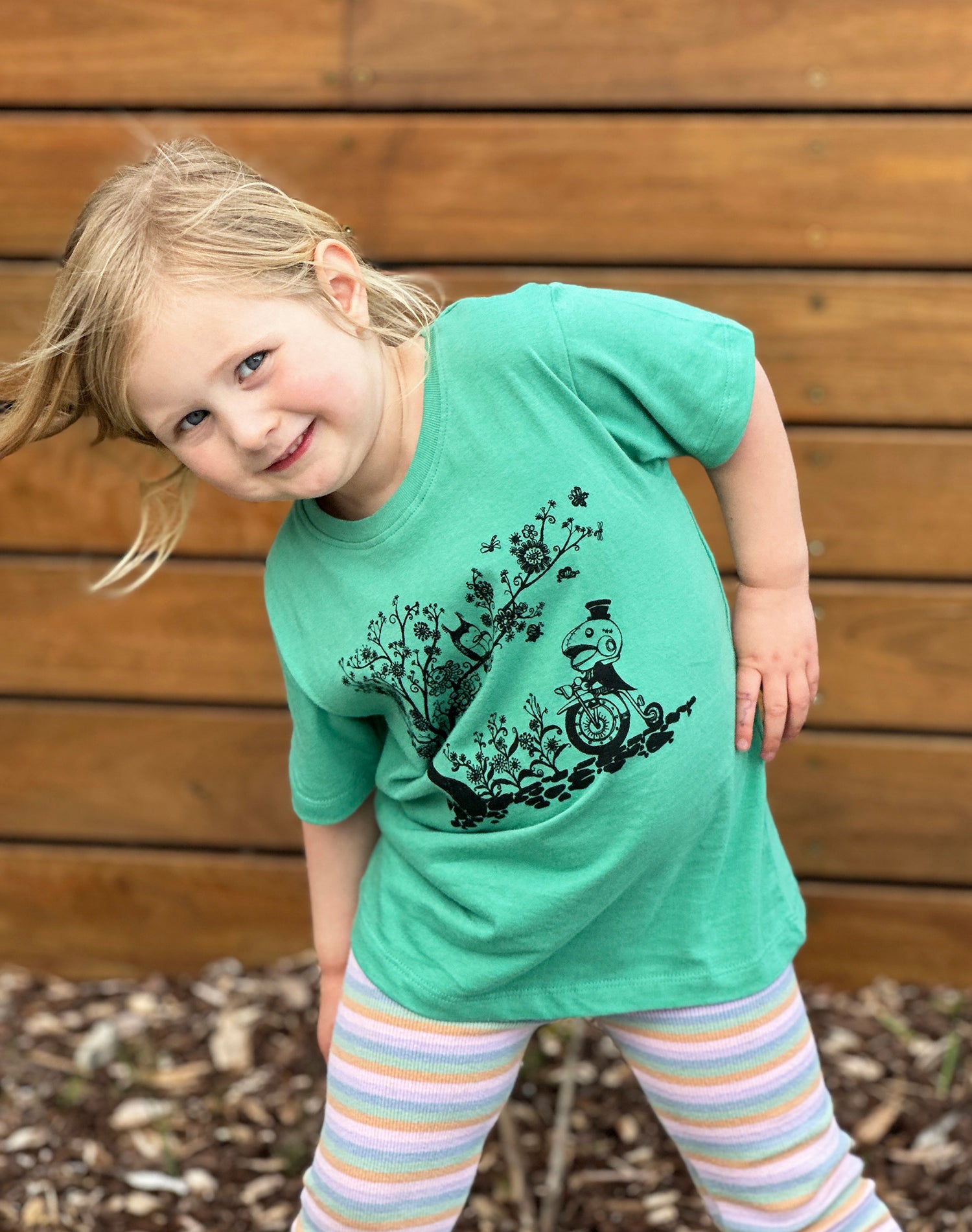 Magic Garden Green Spruce Kids Tee