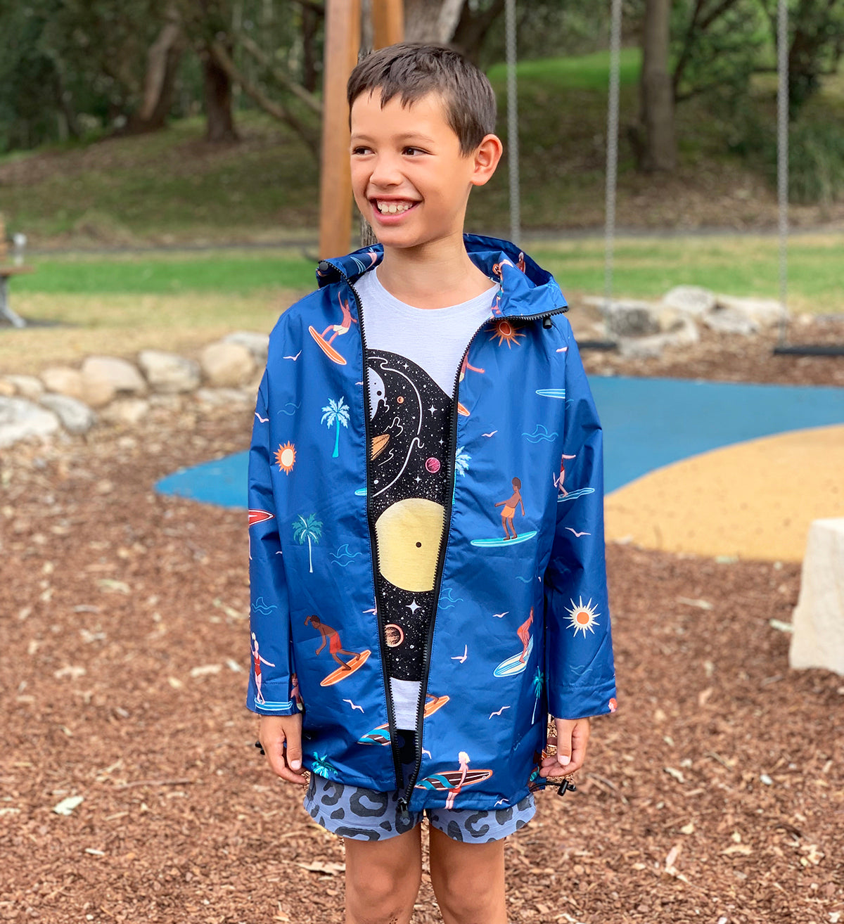 Raincoat: 70s Surfers Kids
