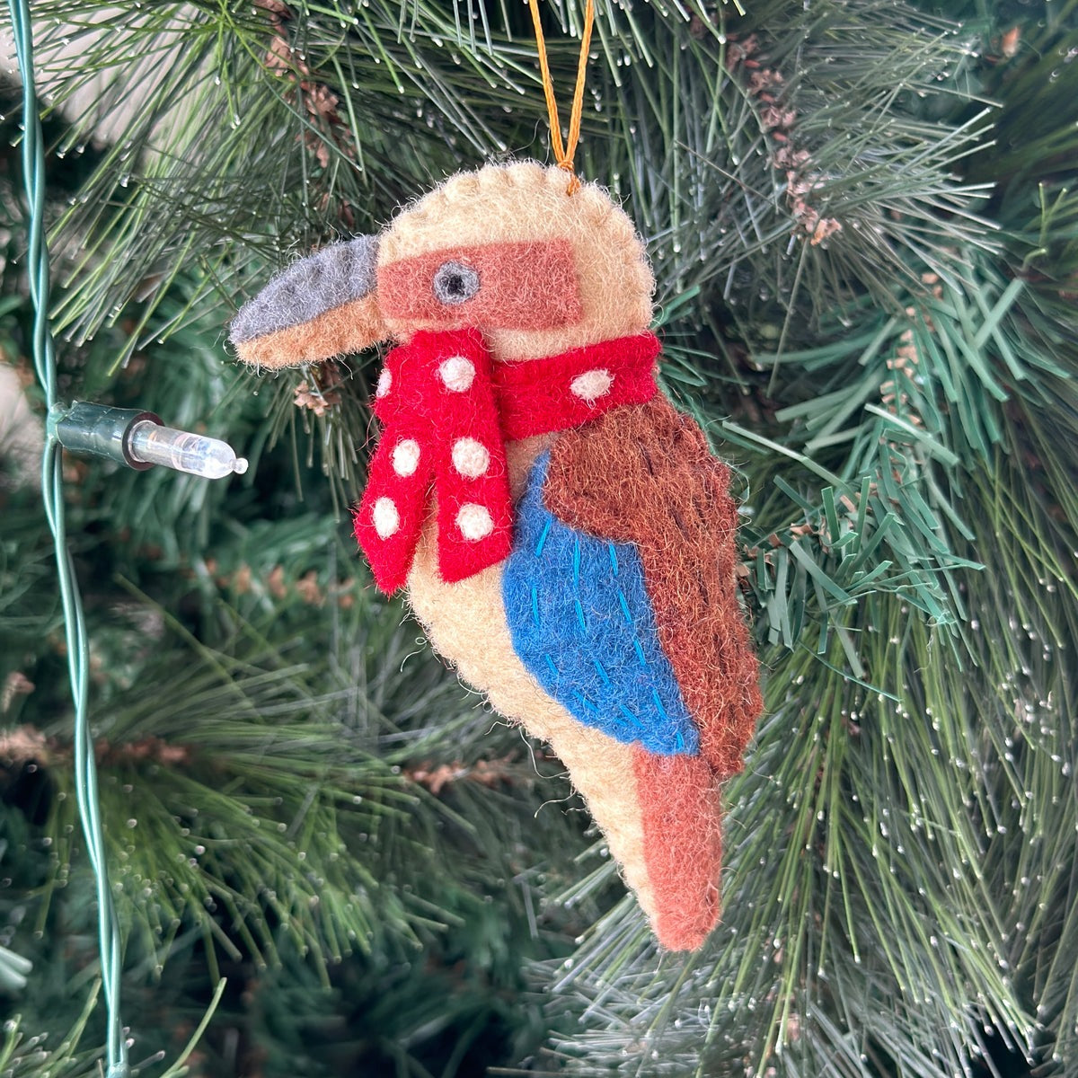 Pashom Kookaburra Felt Christmas Ornament