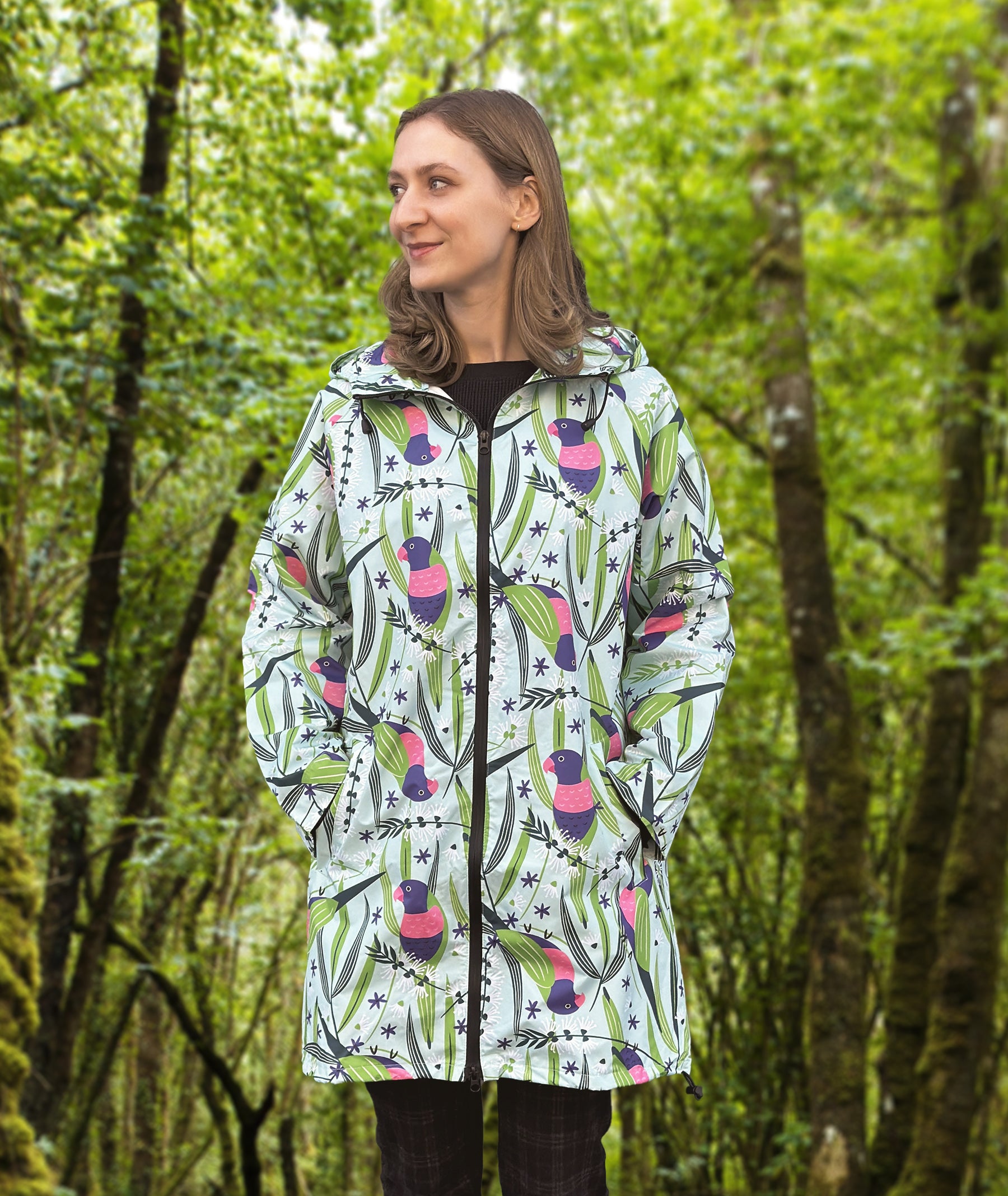 Raincoat: Lorikeets in the Melaleucas