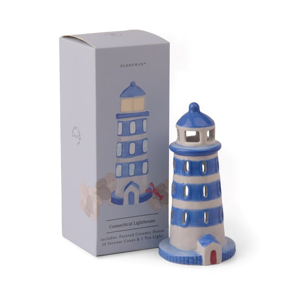 Paddywax: No. 07 - Lighthouse Style Incense & Tea Light Holder