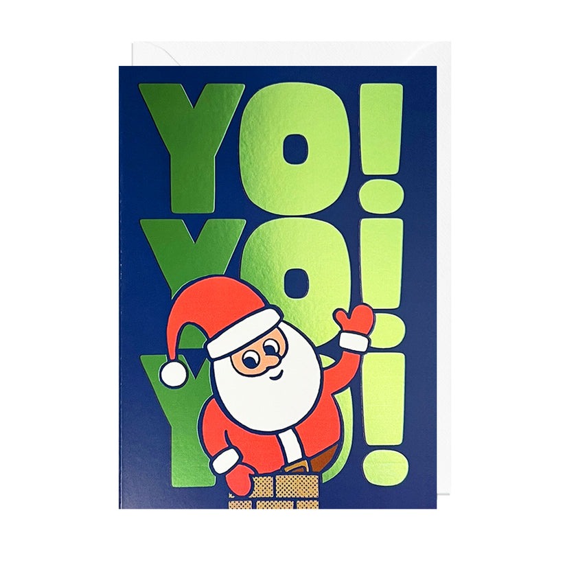 Jolly Awesome: Yo Yo Yo Foil Xmas Card