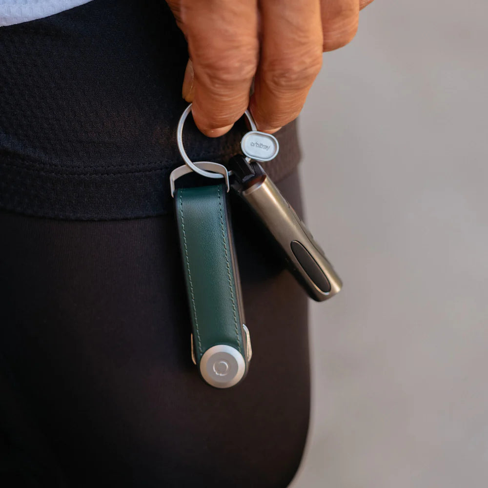 Orbitkey: Key Organiser Hybrid Leather Pine Green