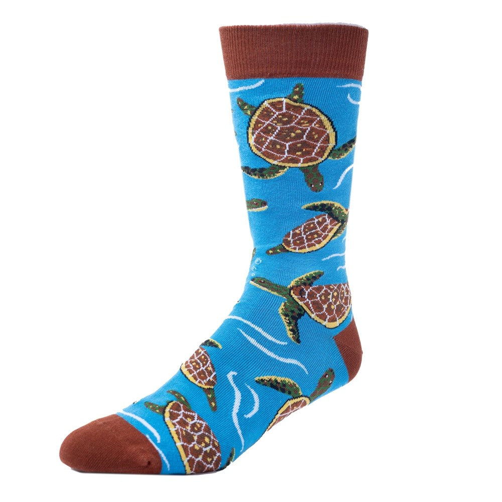 Spencer Flynn: Sea Turtles "Shell Yeah" Mens Socks
