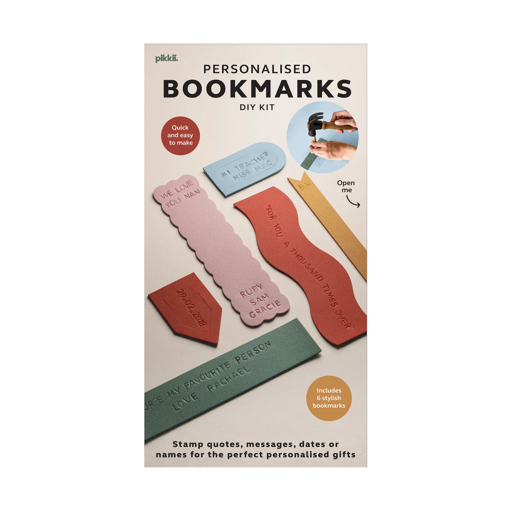 Pikkii: Bookmarks Personalised Diy Kit