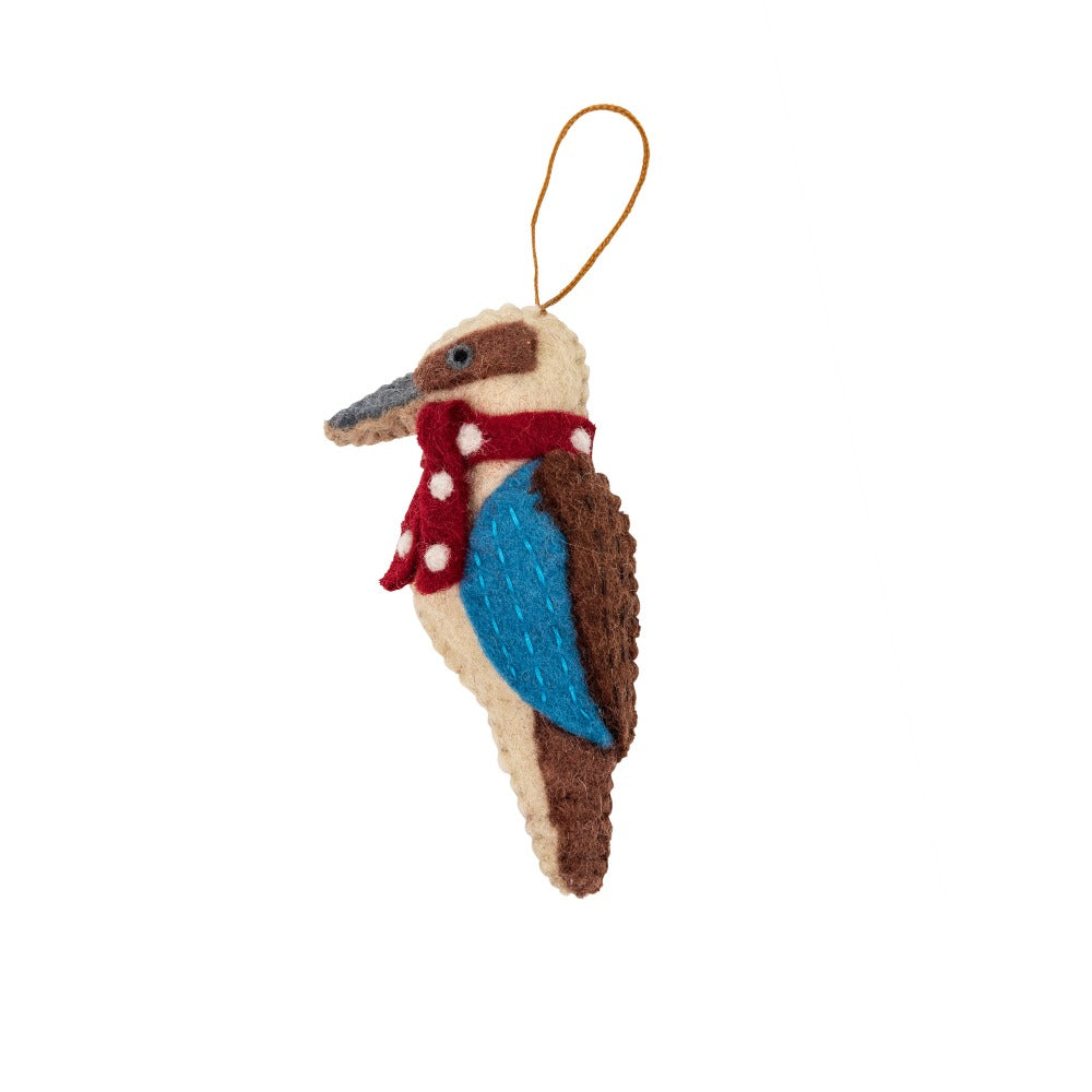Pashom Kookaburra Felt Christmas Ornament