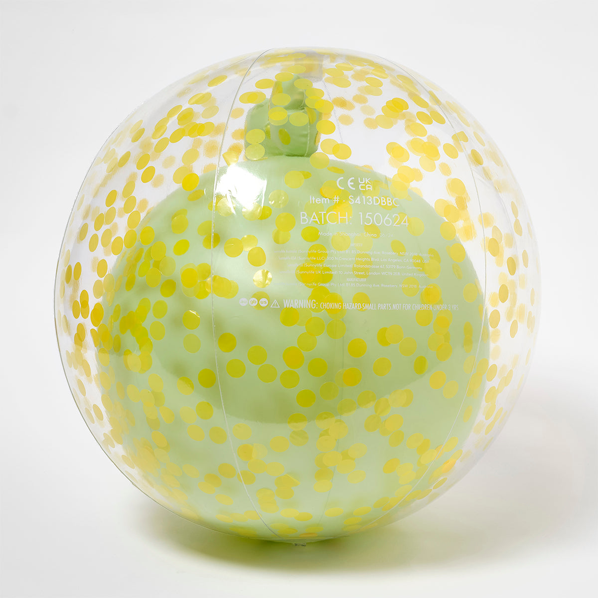Sunnylife: 3D Inflatable Beach Ball Cookie the Croc Light Khaki