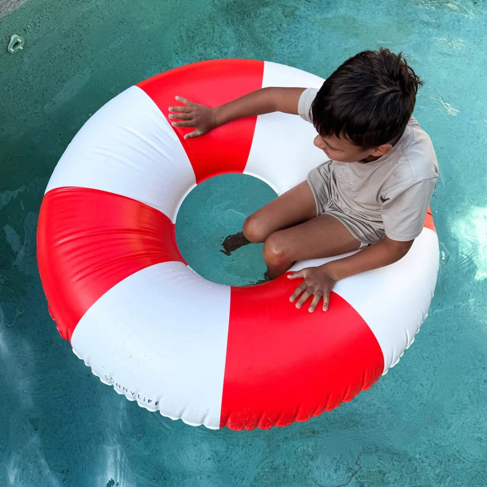 Sunnylife: Tube Pool Ring Tomato Red Stripe
