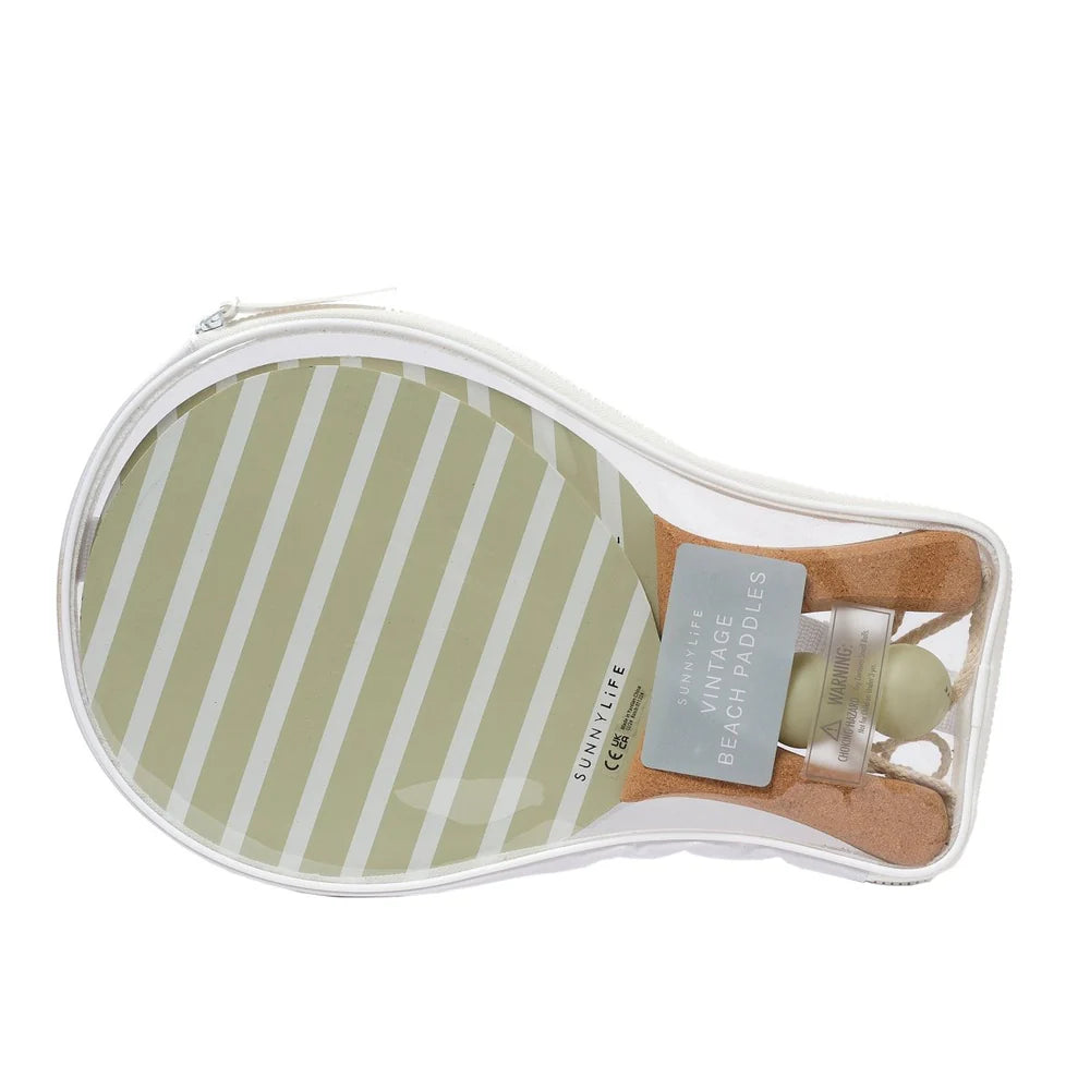 Sunnylife: Vintage Beach Paddles La Palma Sage Stripe