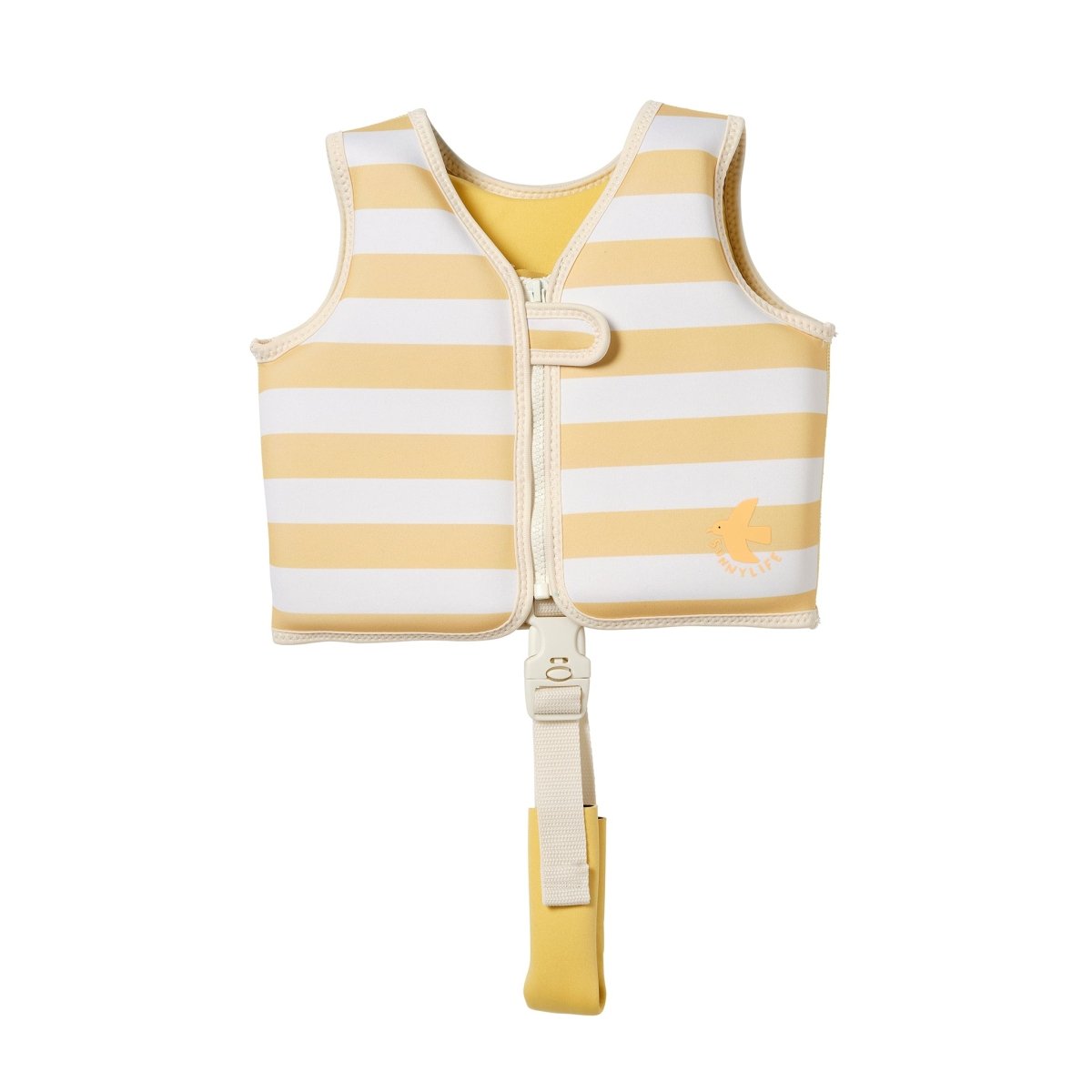 Sunnylife Kids Swim Vest - Sammy The Seagull Mustard Stripe ages 1-2 years