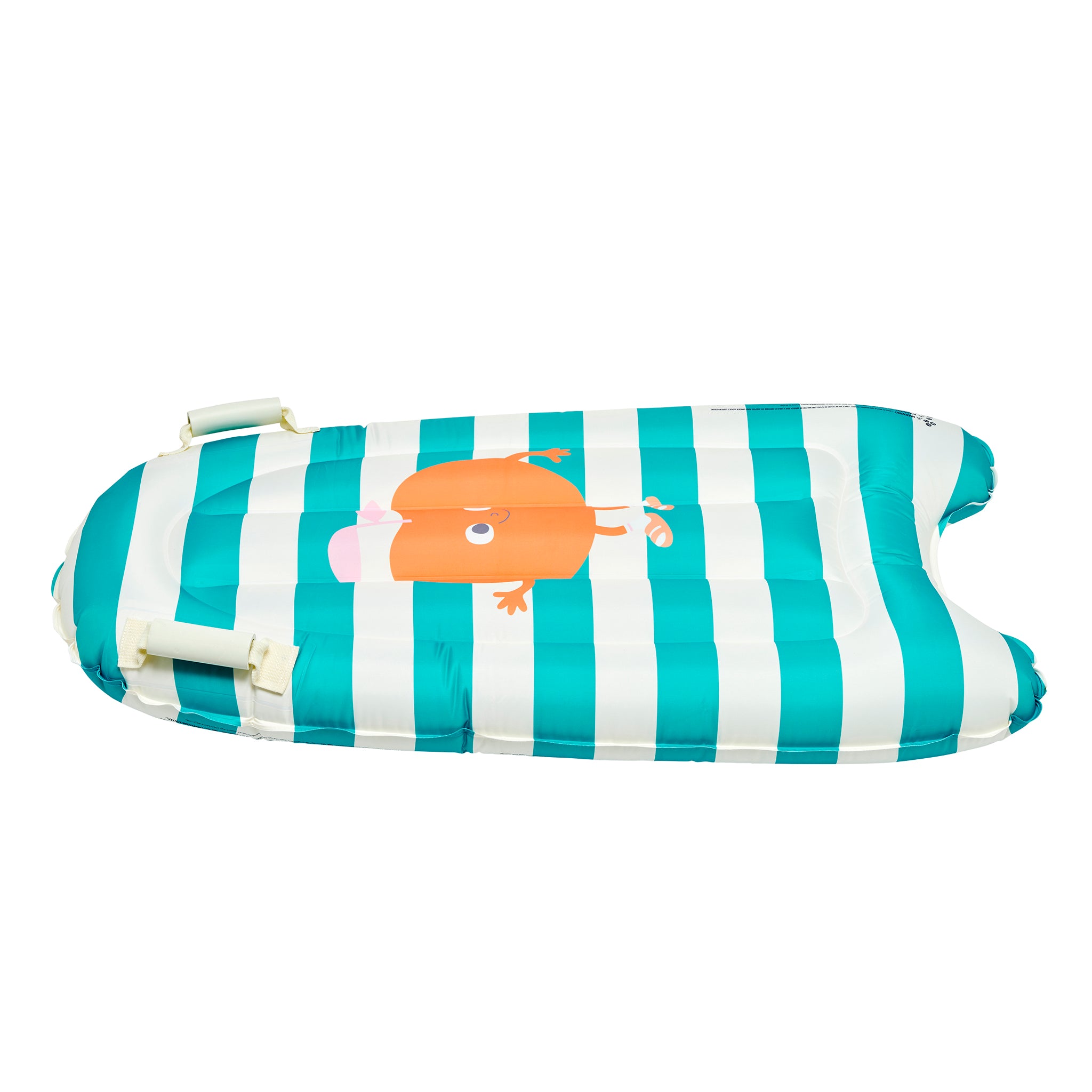 Sunnylife Kids Surf Mat - Poppy the Peach Green Stripe