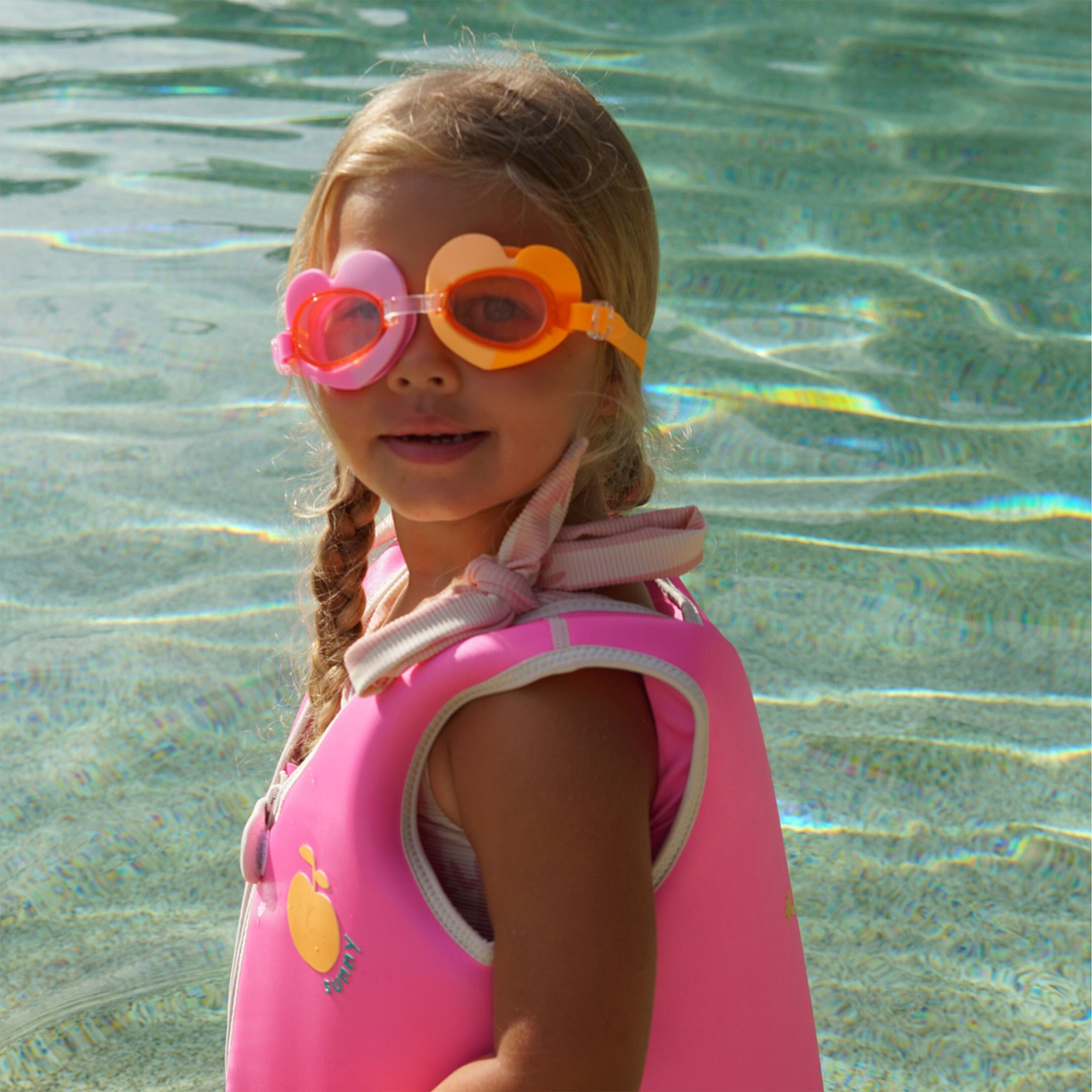 Sunnylife Kids Swim Goggles - Poppy the Peach Multi