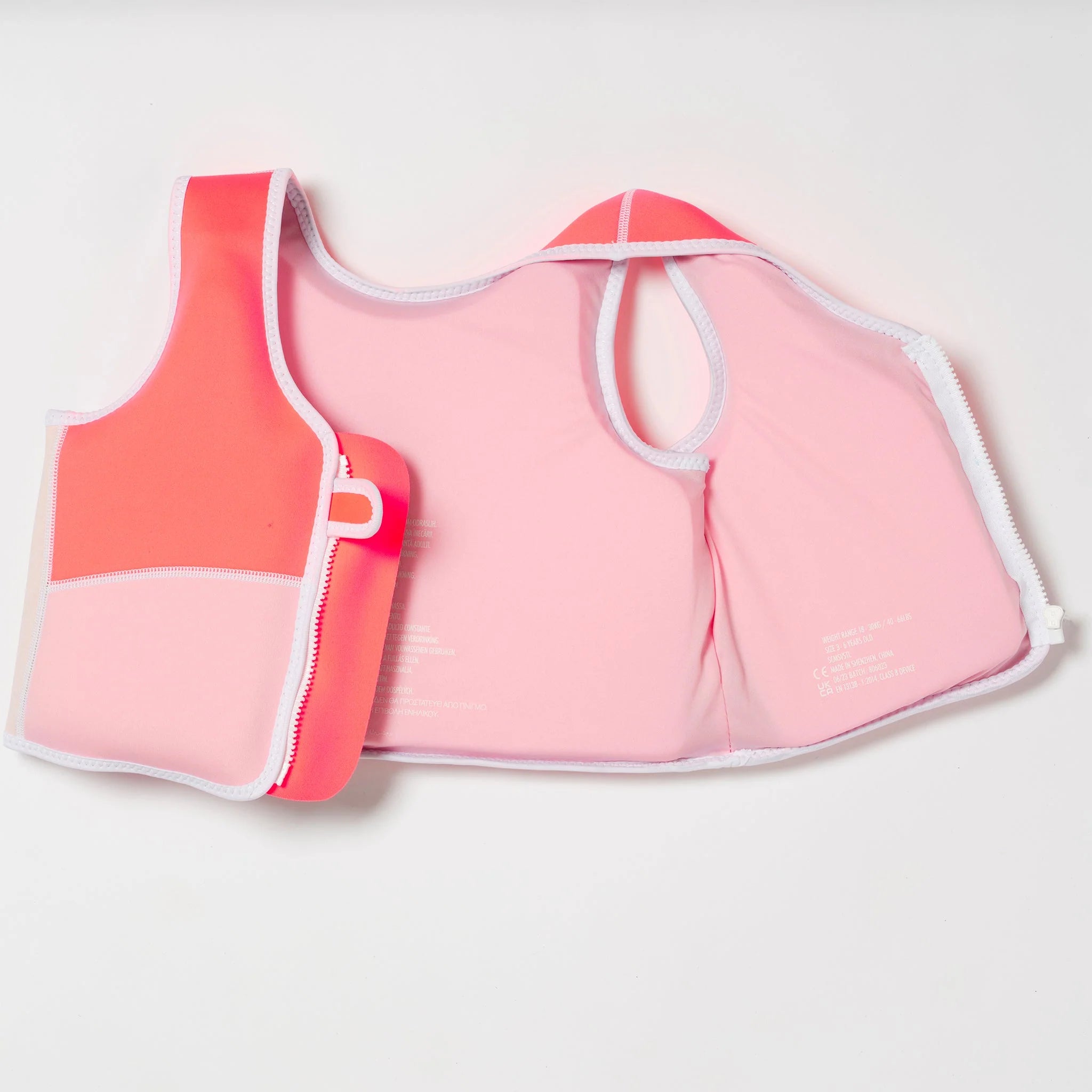 Sunnylife: Melody the Mermaid Swim Vest 1-2 Neon Strawberry