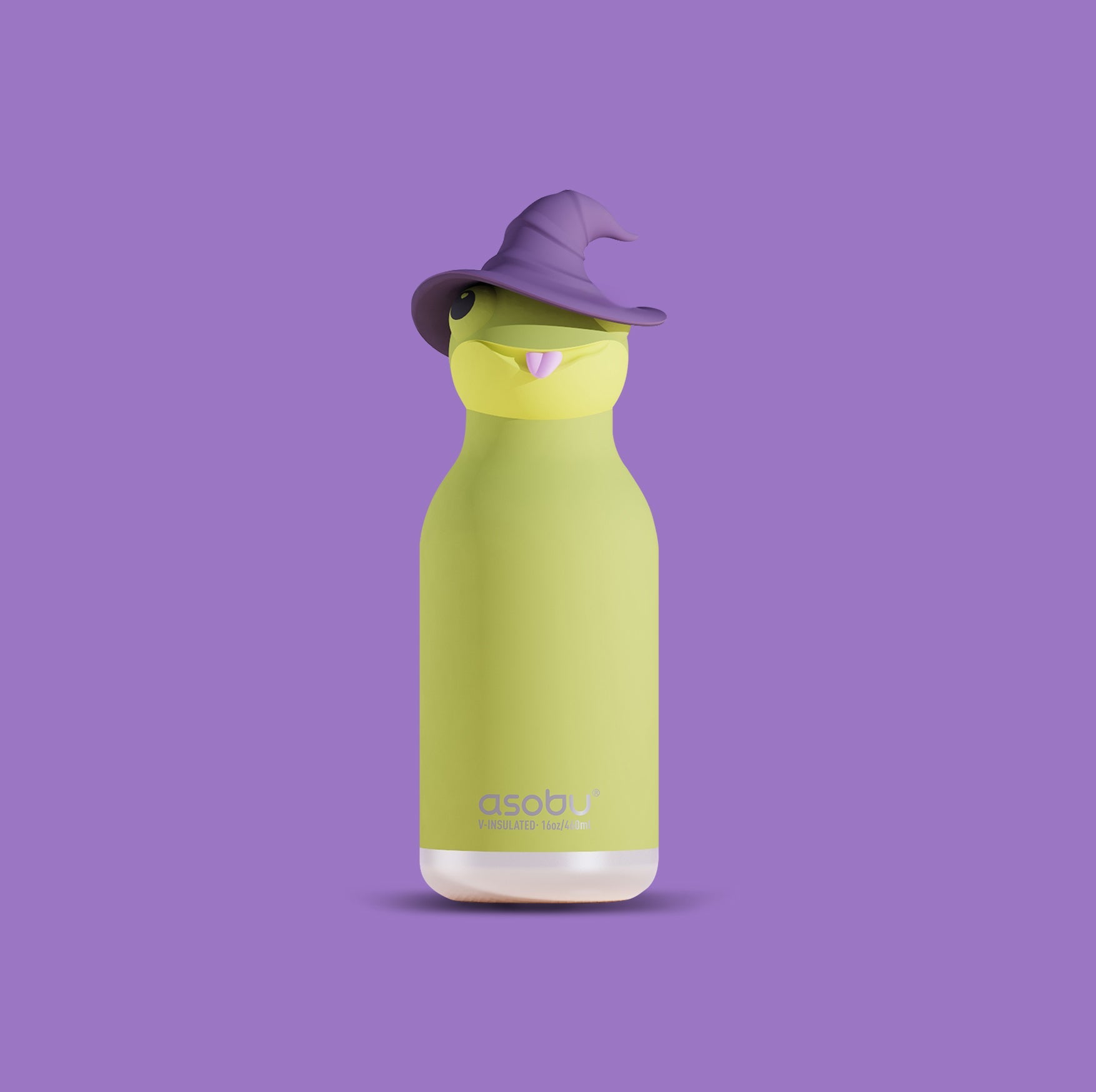 Asobu Spookie Water Bottle 460ml - Frog Witch