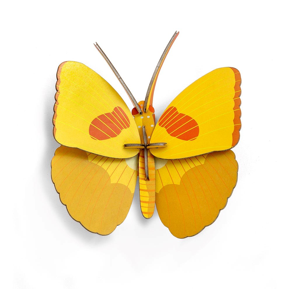 Studio Roof: Wall Art Butterflies (B7) - Yellow Butterfly