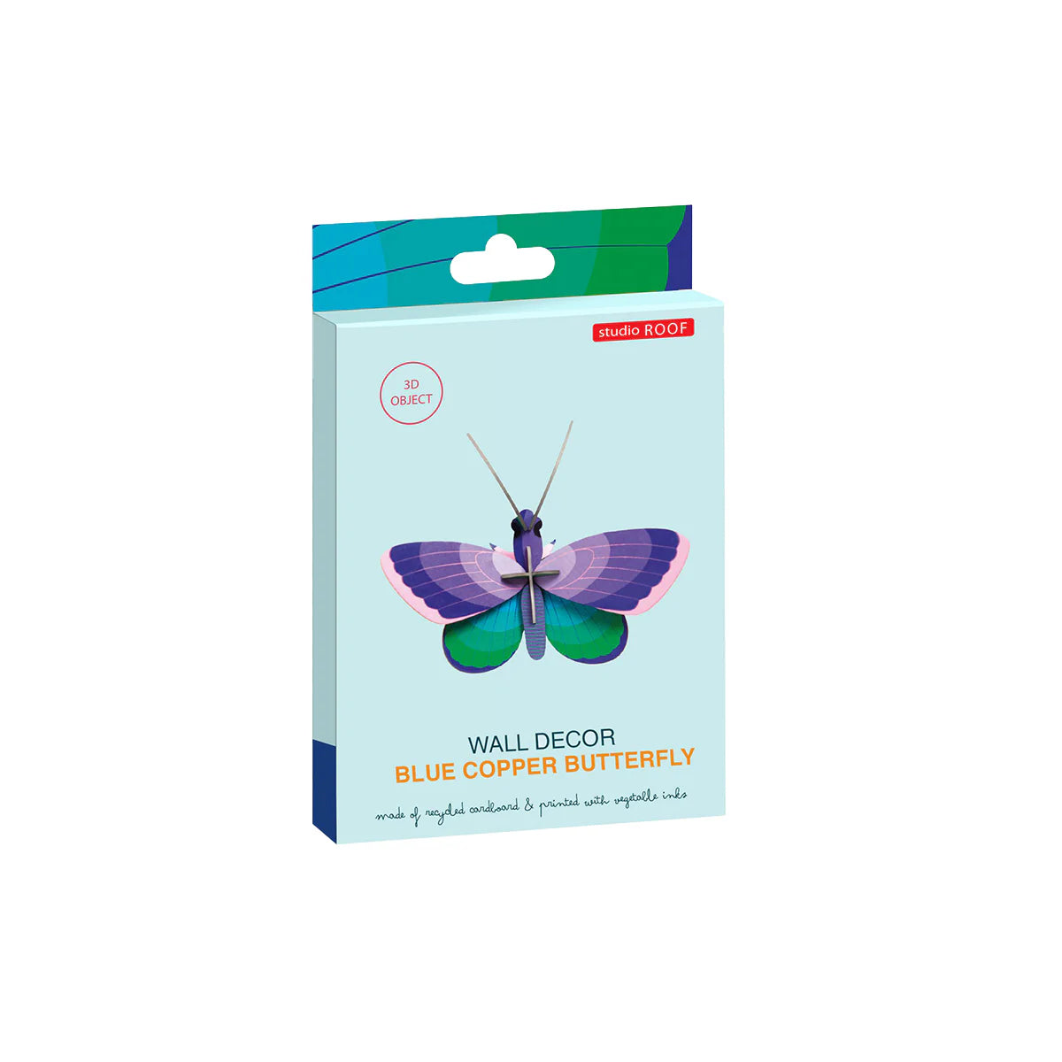 Studio Roof: Wall Art Butterflies (B7) - Blue Copper Butterfly