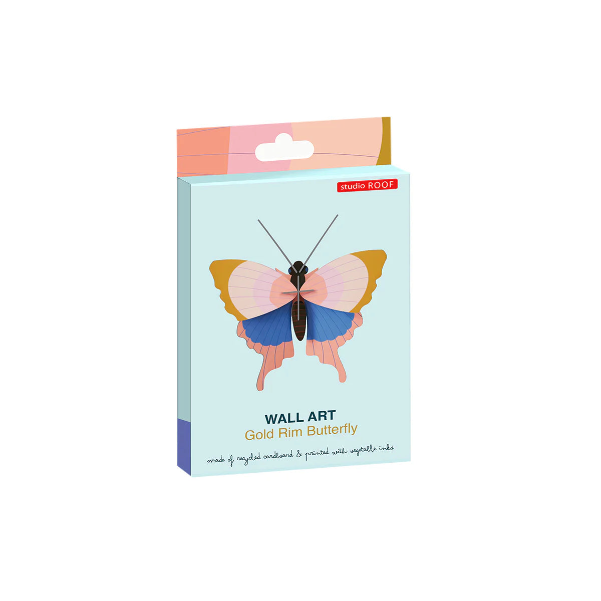 Studio Roof: Wall Art Butterflies (B7) - Gold Rim Butterfly
