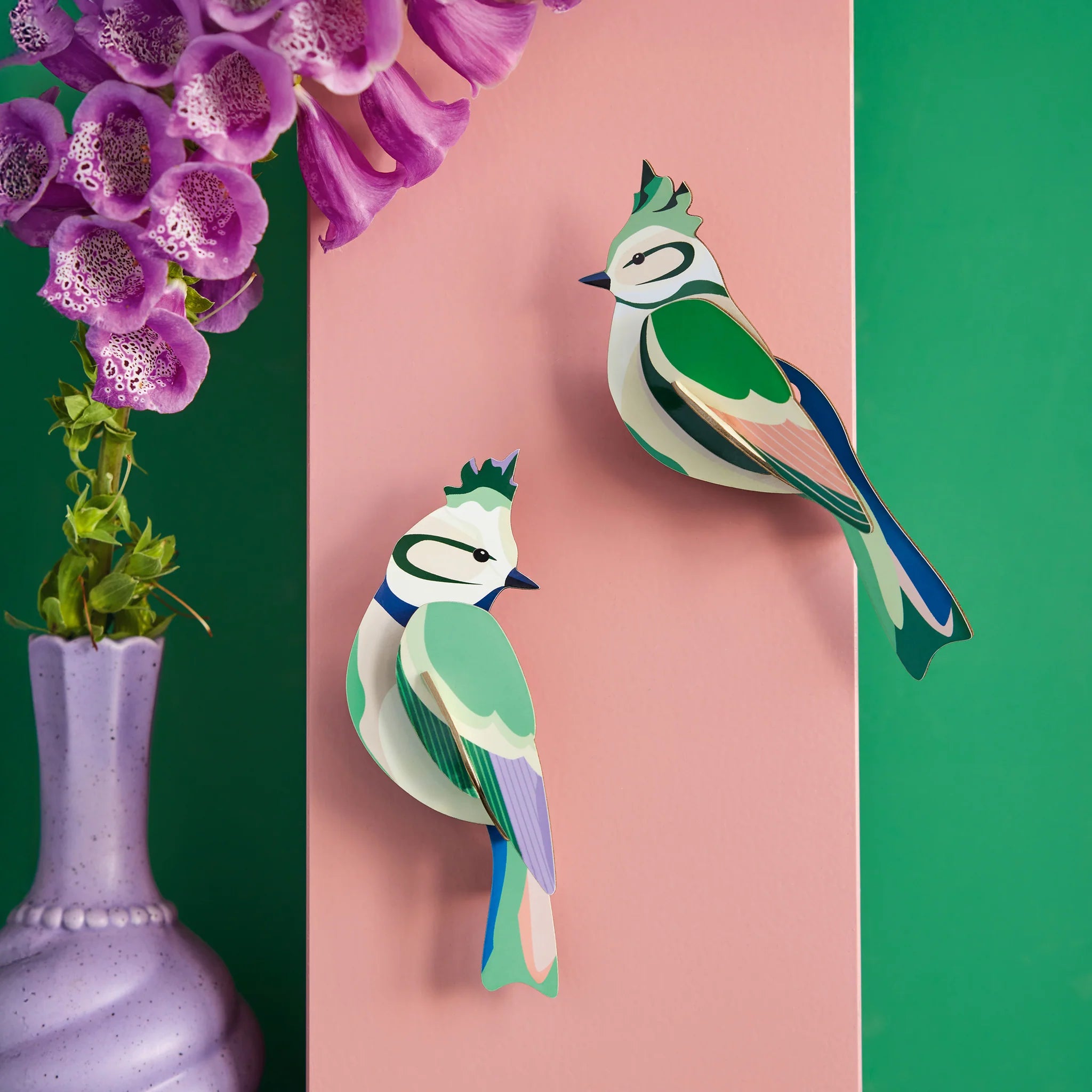 Studio Roof: Wall Art Garden Birds (B6) - Forest Crests
