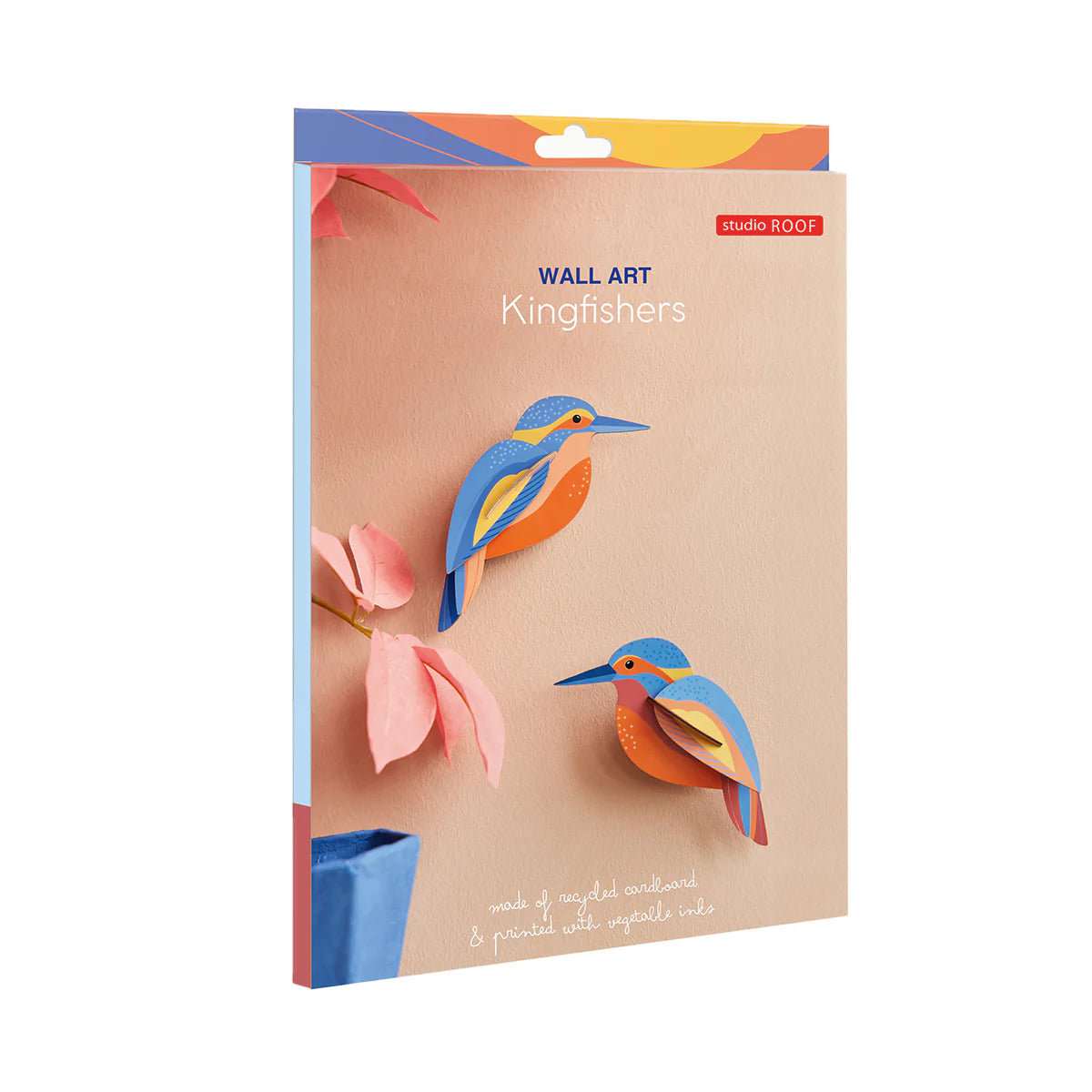 Studio Roof: Wall Art Garden Birds (B6) - Kingfishers
