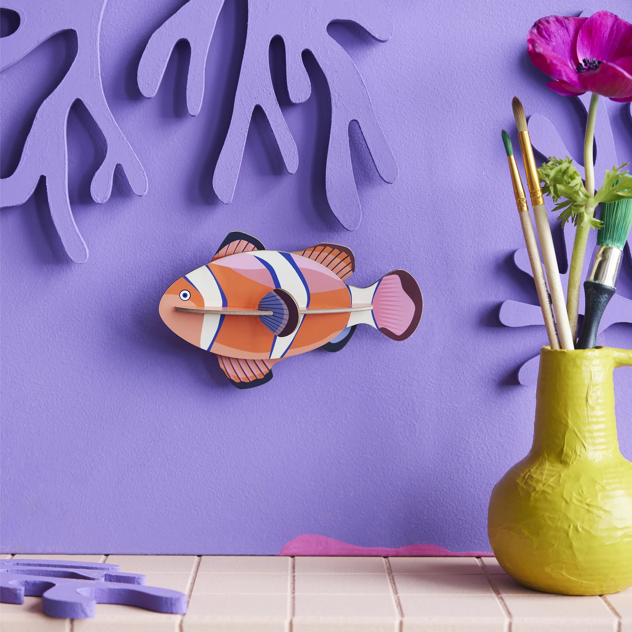 Studio Roof: Wall Art Sea Creatures (B7) - Clownfish