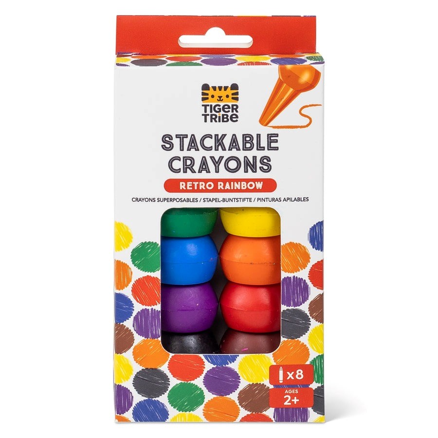 Tiger Tribe: Stackable Crayons - Retro Rainbow