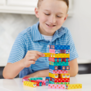 Mudpuppy:  Wooden tumbling tower Wild Wobble!