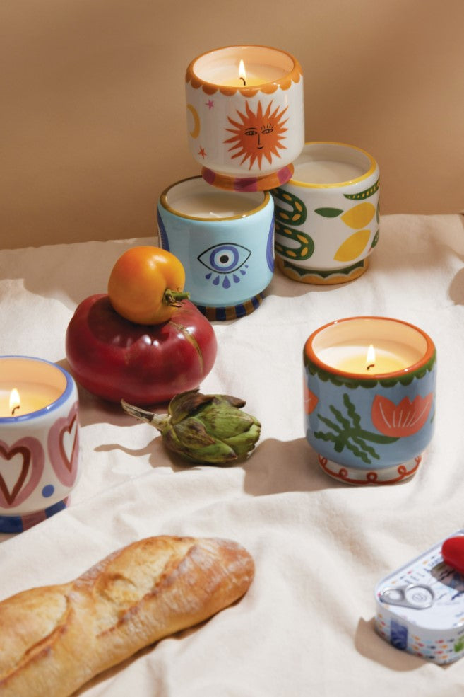 Paddywax: Adopo 8oz Ceramic Candle Cactus Flower