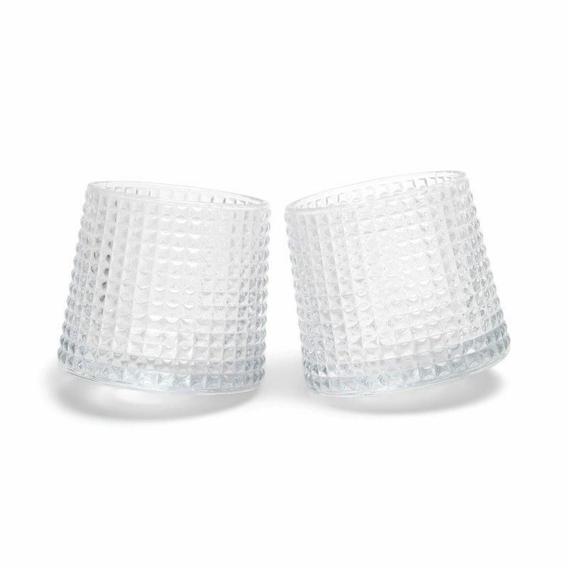 GENTLEMEN'S HARDWARE: The Lola Revolving Rocks Glass - Set of 2