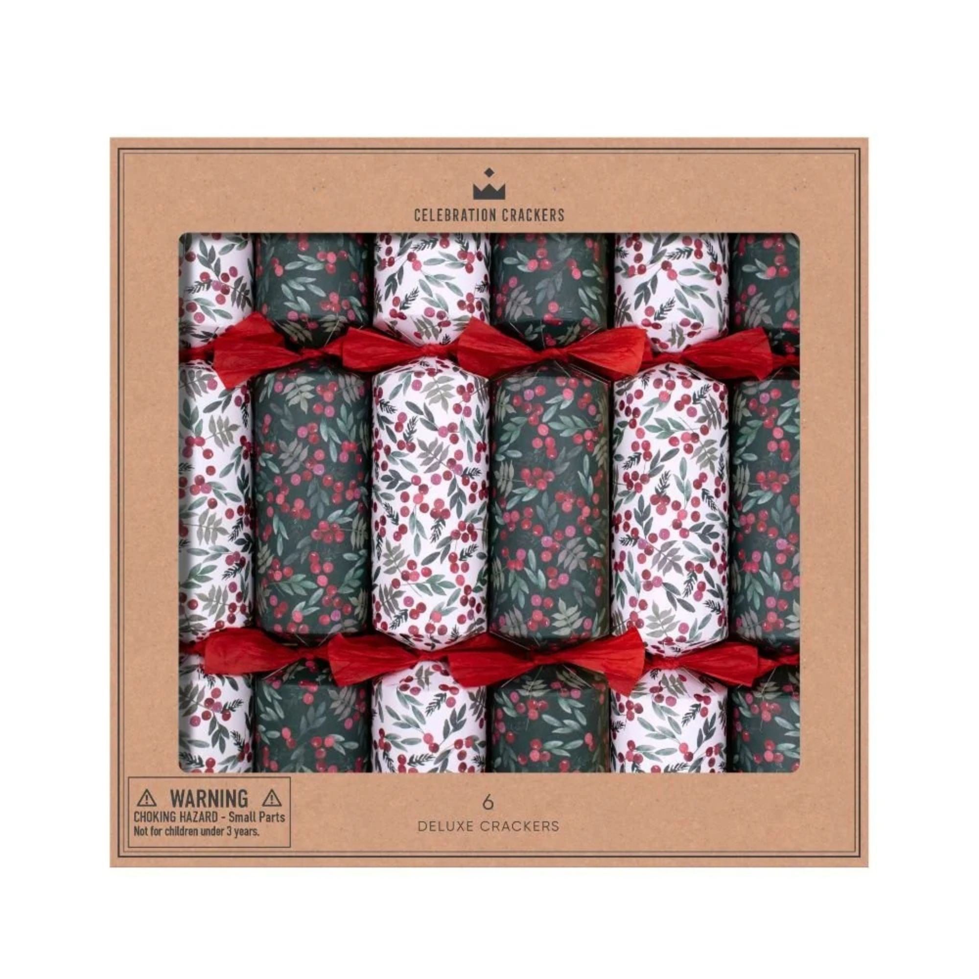 Celebration Crackers Ditsy Berries Deluxe Crackers - Set of 6
