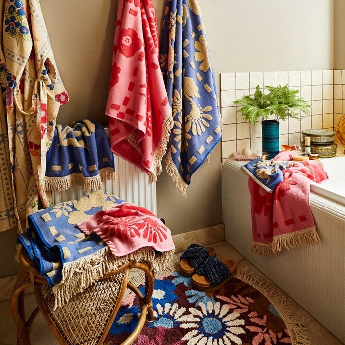 Sage and Clare: Aja Hand Towel - Ultramarine