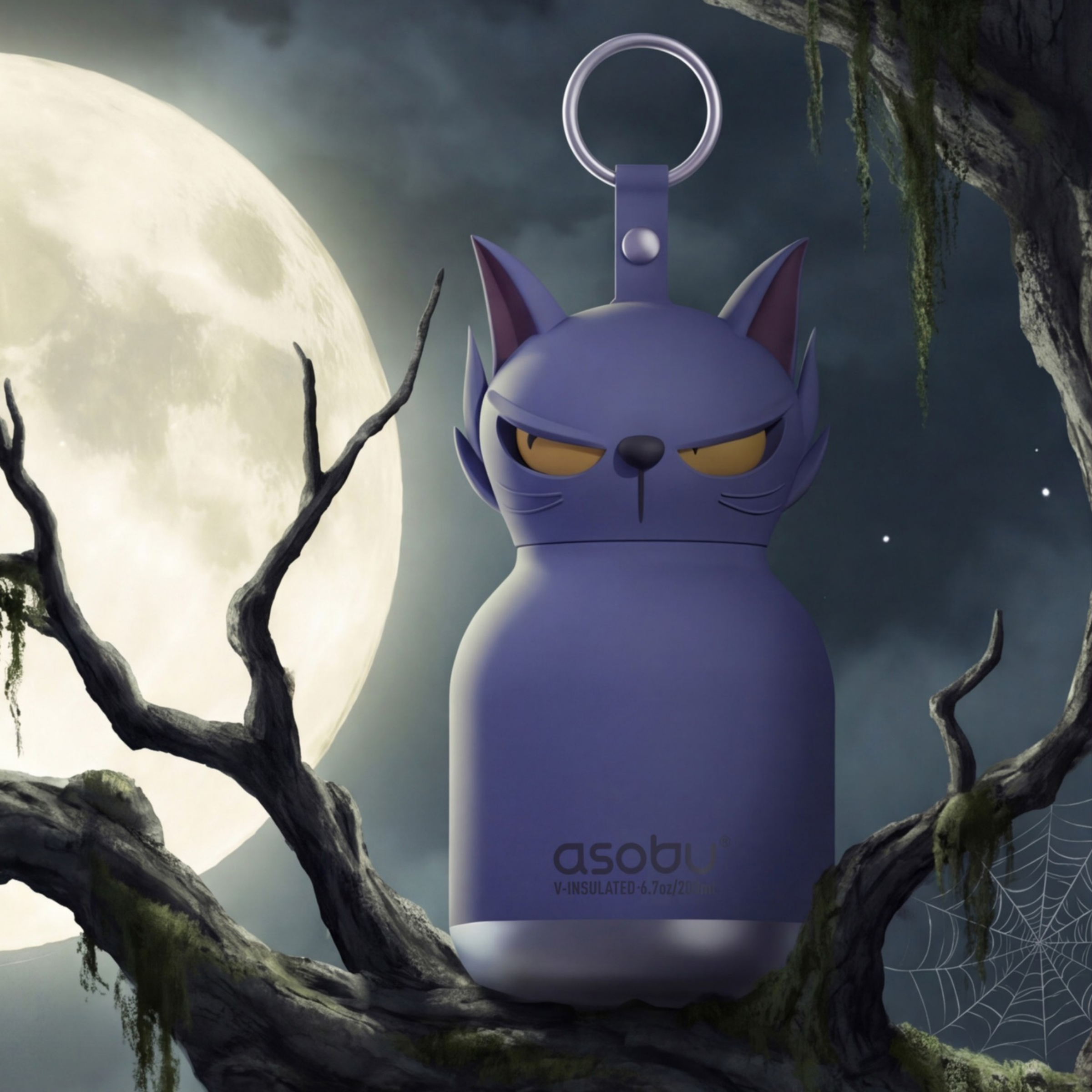Asobu Spookie Bottle Mini 200ml - Phantom Cat
