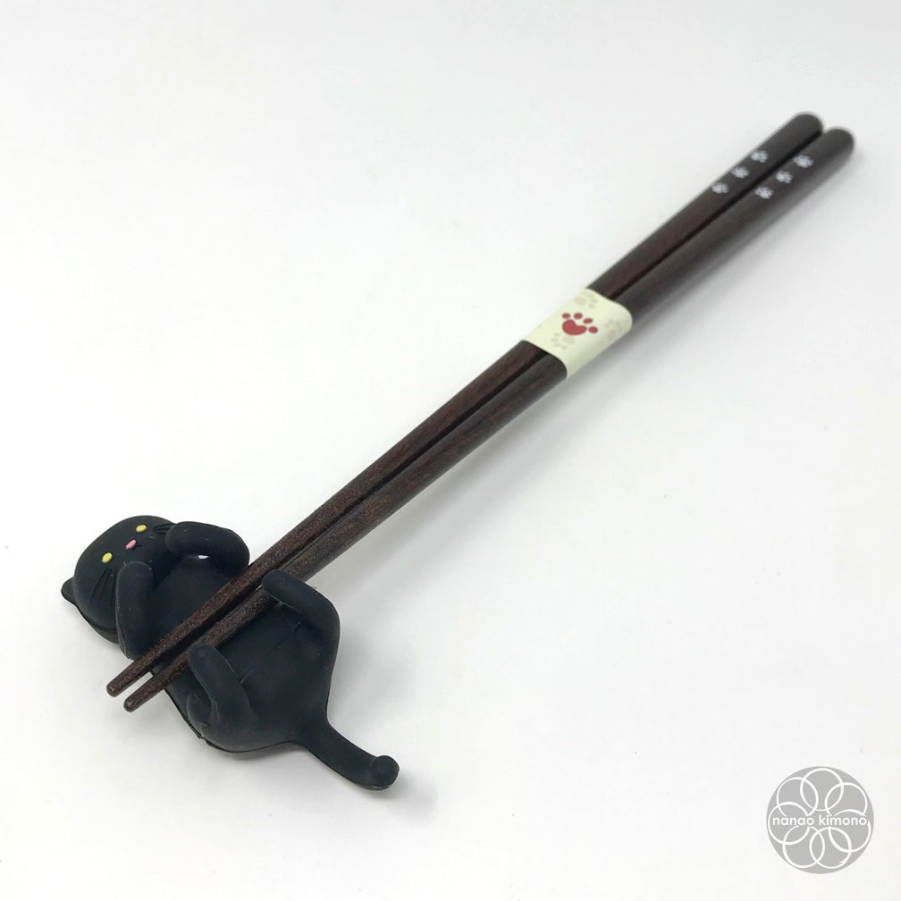 Concept Japan: Chopsticks with Cat Holder Black Cat