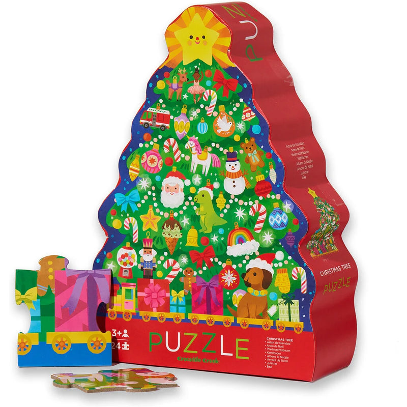 Crocodile Creek: Classic Floor Puzzle 24 pc - Christmas Tree