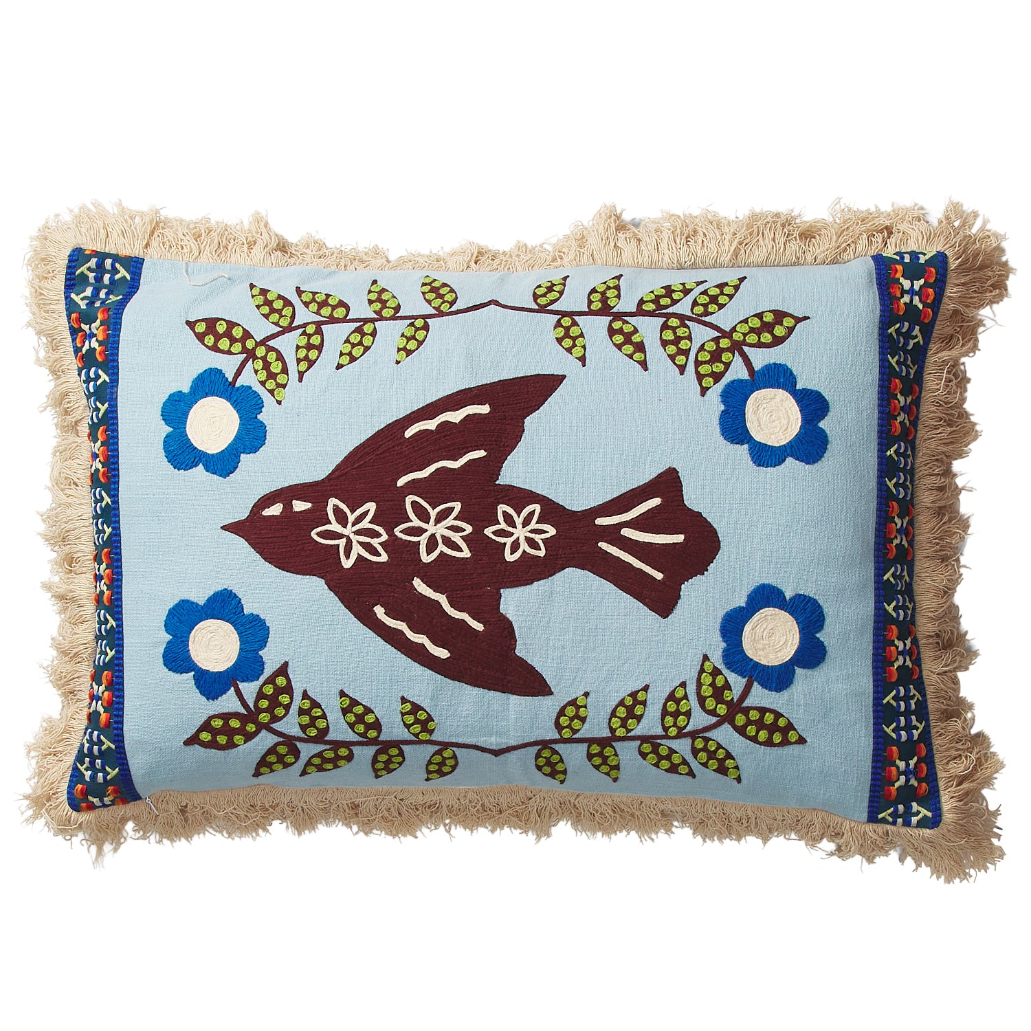 Sage and Clare Arlo Embroidered Cushion