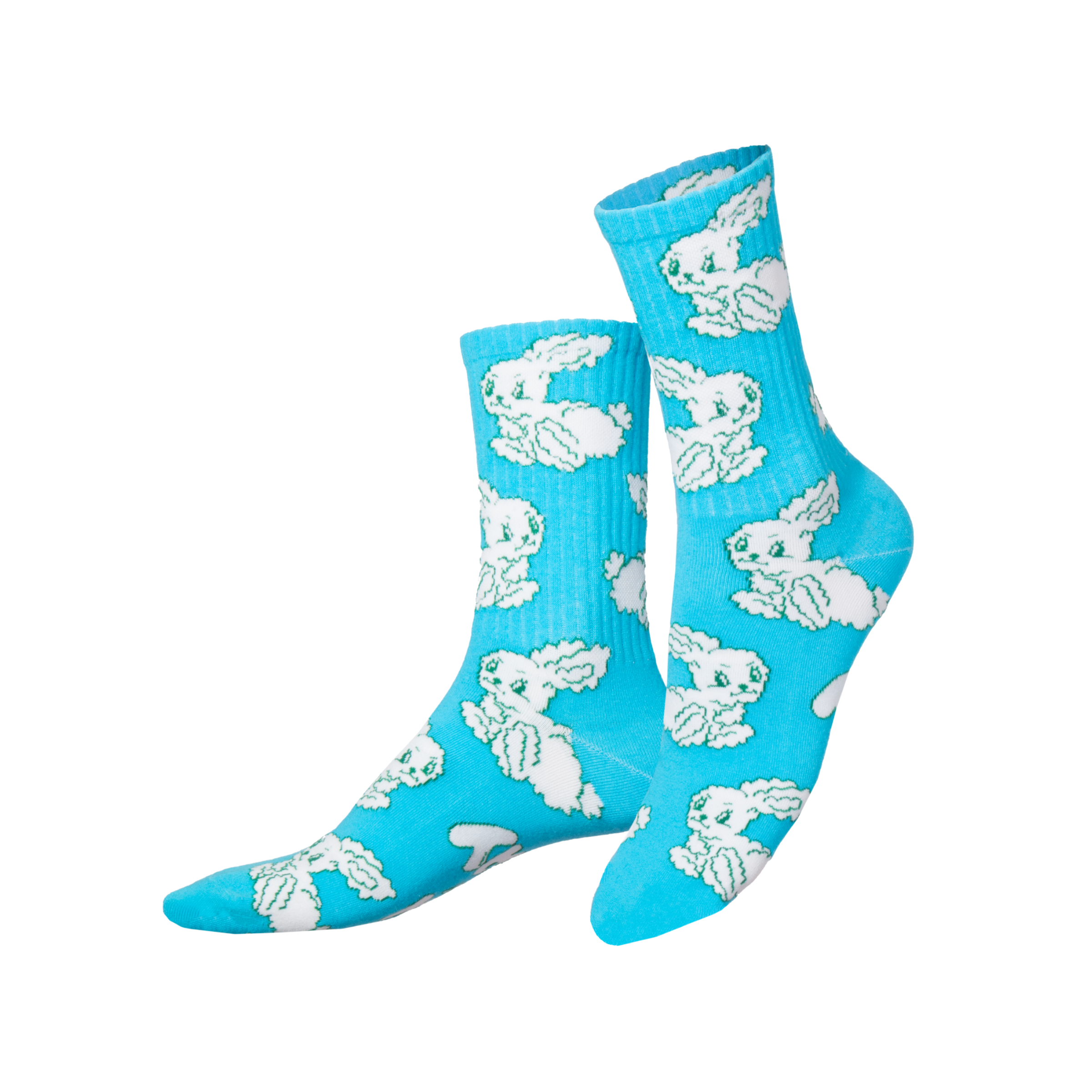 Eat My Socks Late Bunny Crew Socks