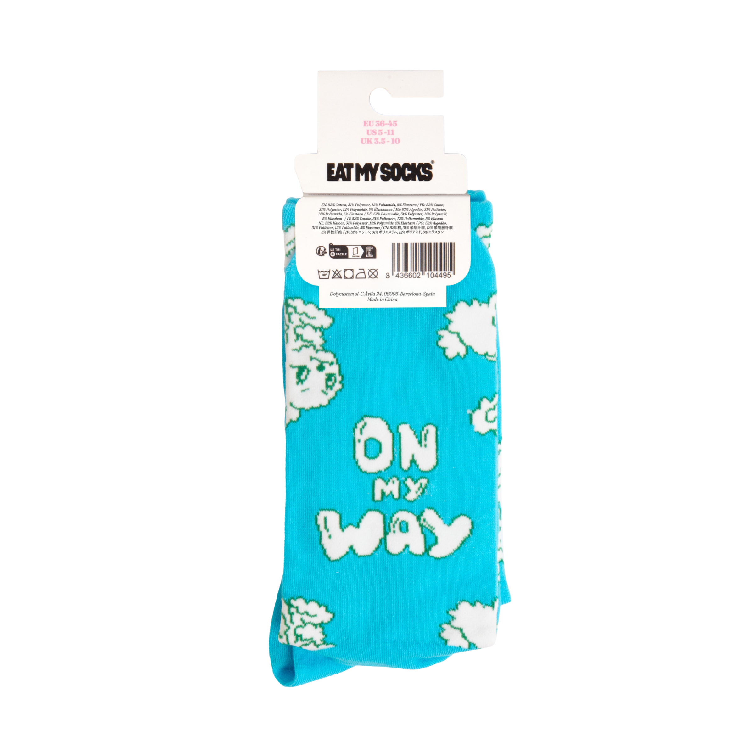 Eat My Socks Late Bunny Crew Socks