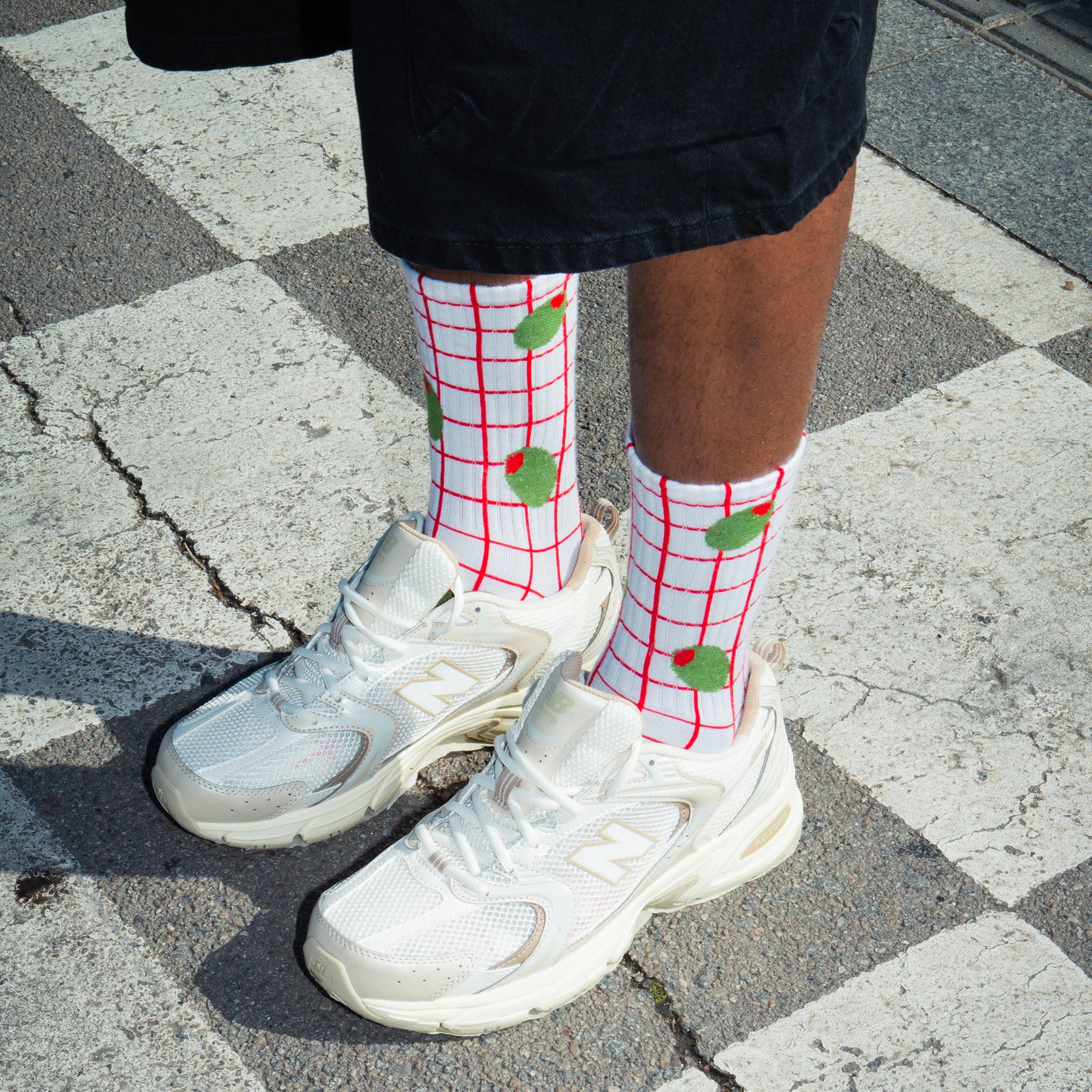 Eat My Socks: Crew Socks - Olive