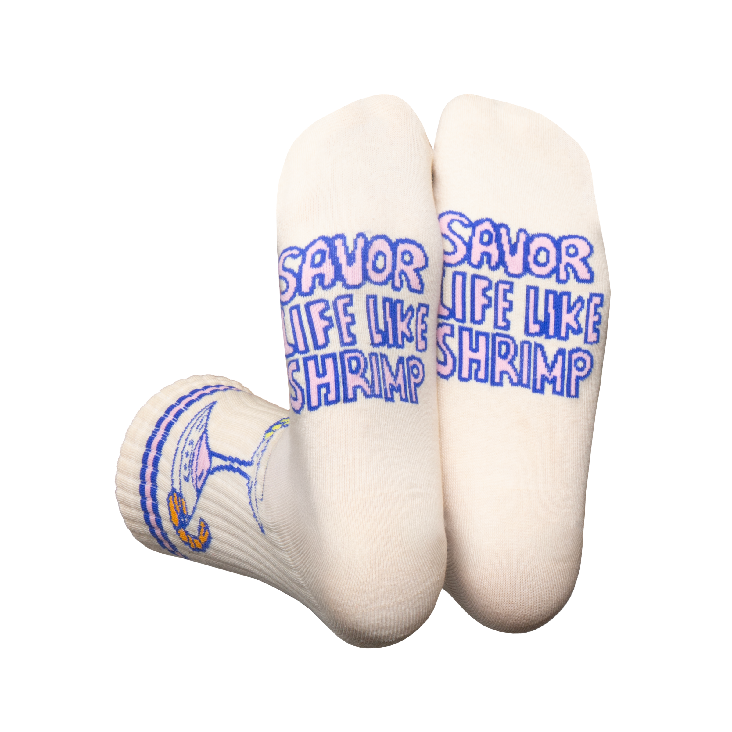 Eat My Socks Shrimp Cocktail Crew Socks
