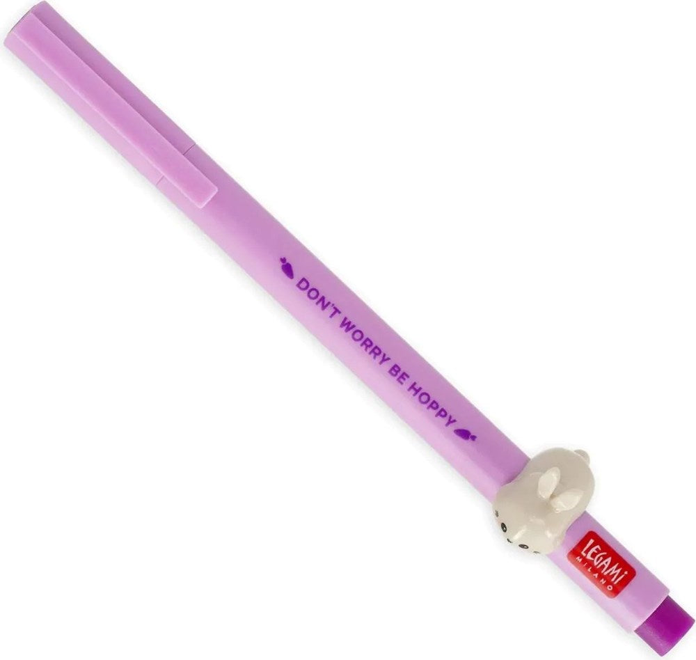 Legami - Gel Pen With Animal Decoration  Lovely Friends - Bunny