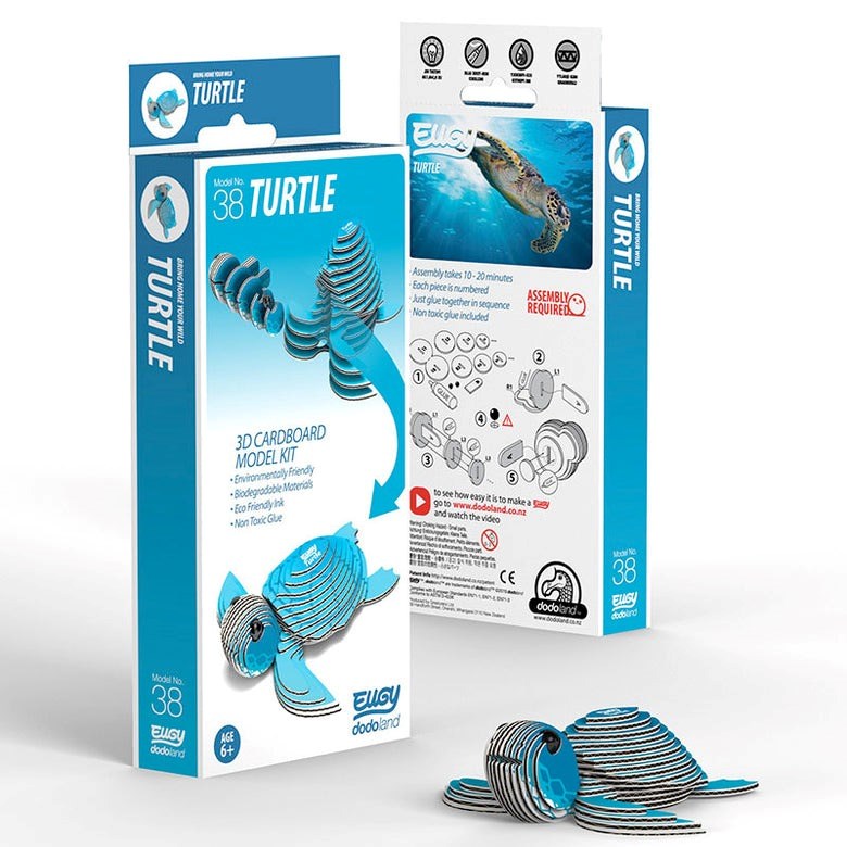 Eugy 3D Paper Model: Turtle